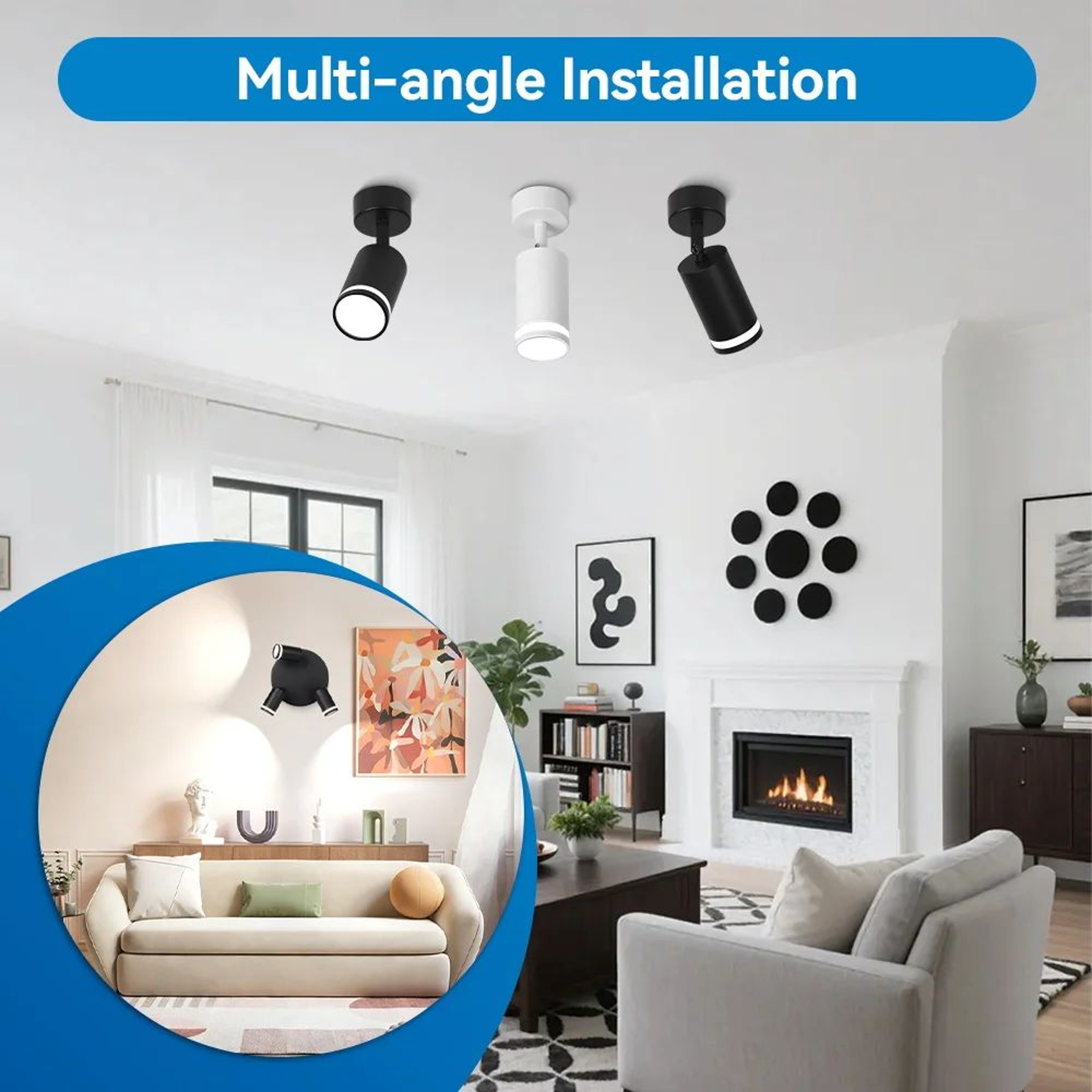 Modern GU10 Ceiling Spotlight Fixture 1