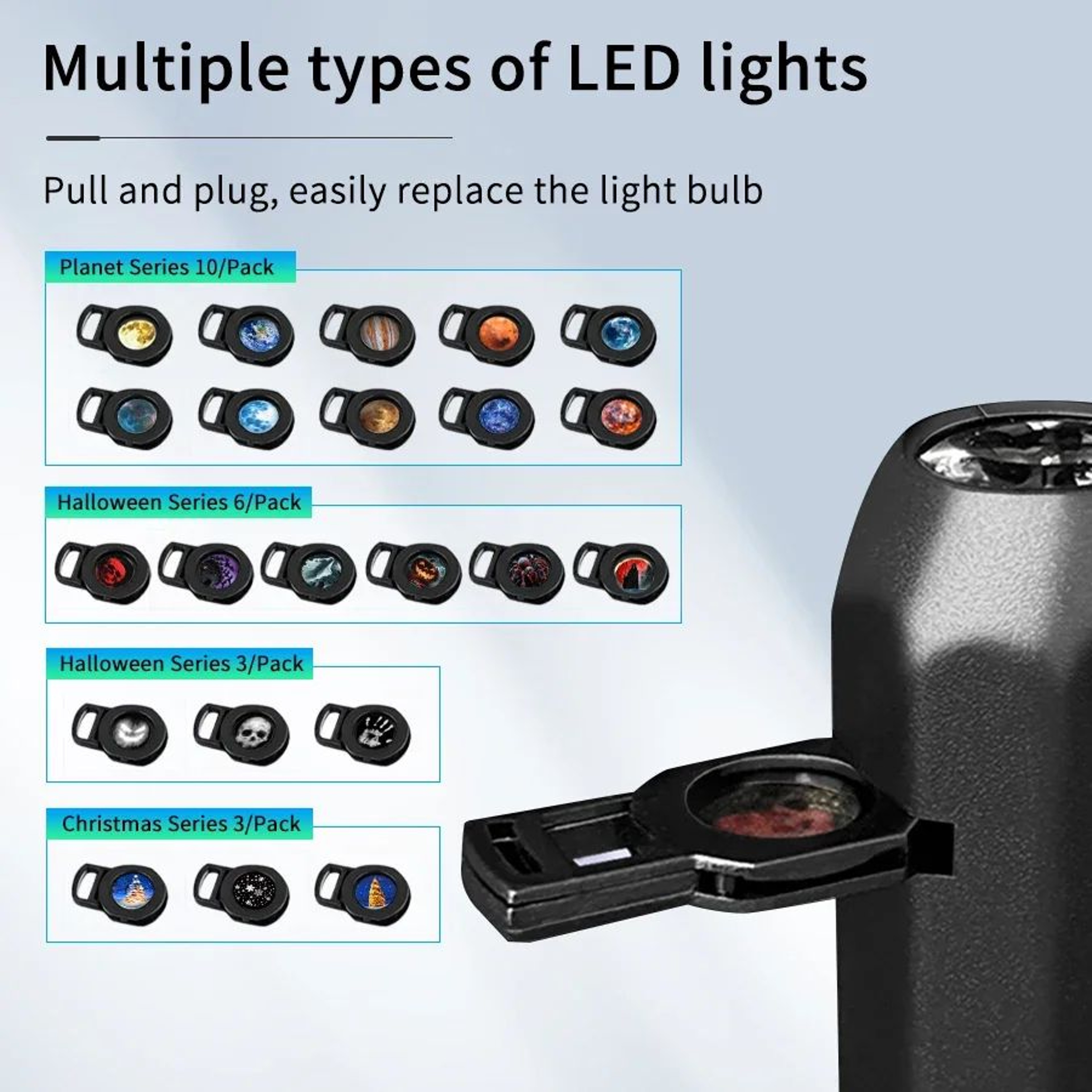 360 Degree USB Planet Projection Night Light 3