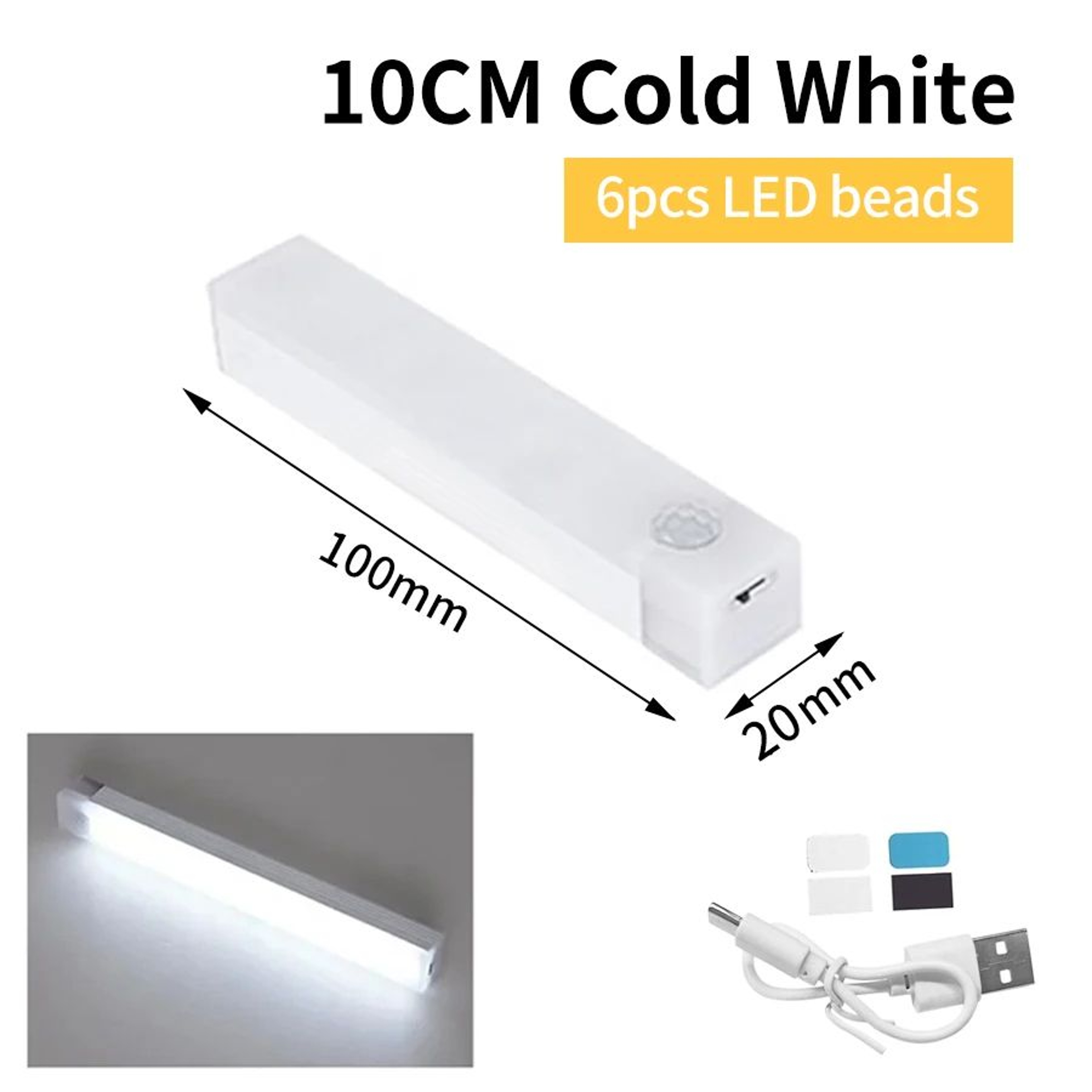 Wireless PIR Motion Activated Cabinet Light Bar 6