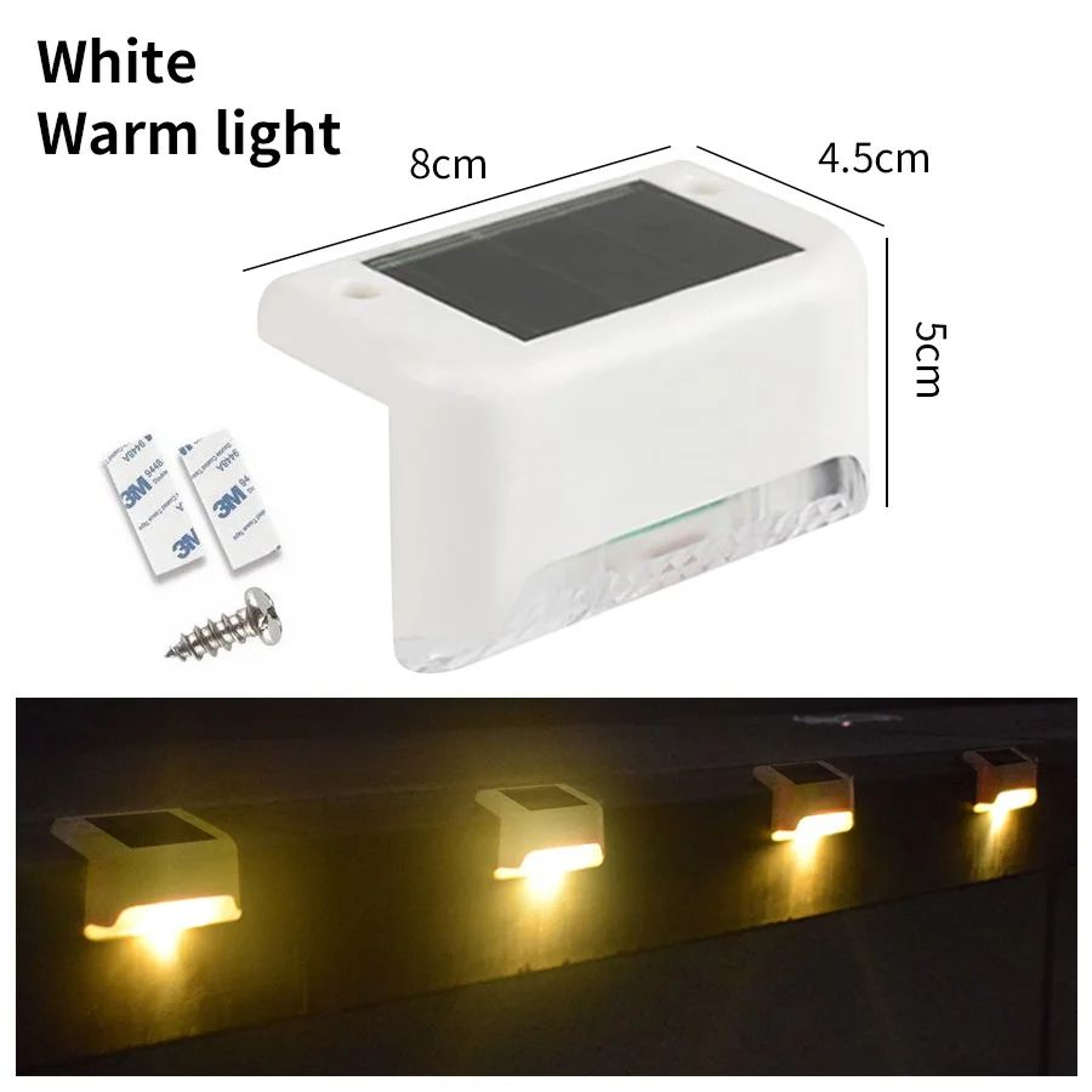 Waterproof Solar LED Deck And Step Lights 13