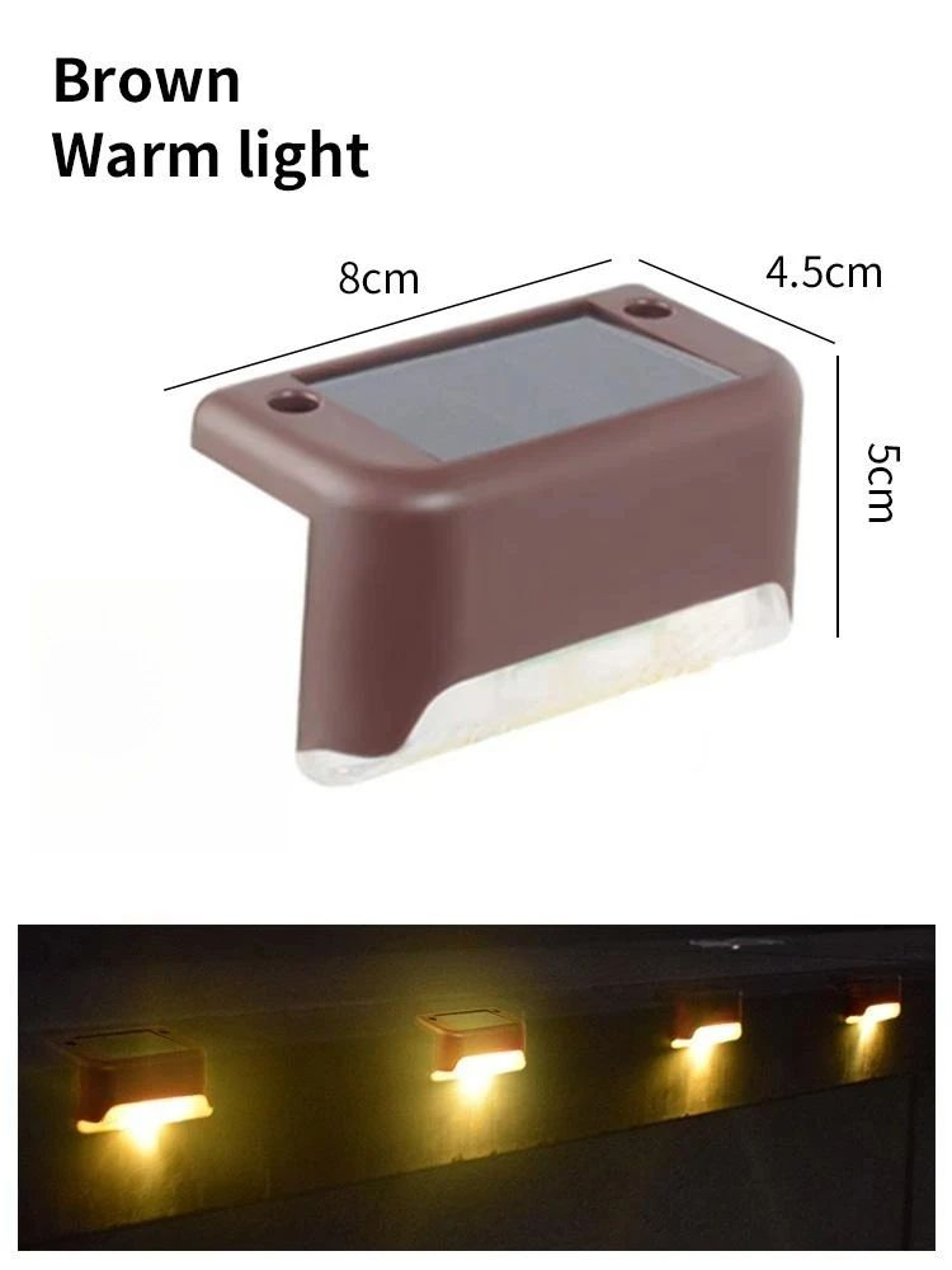 Waterproof Solar LED Deck And Step Lights 10
