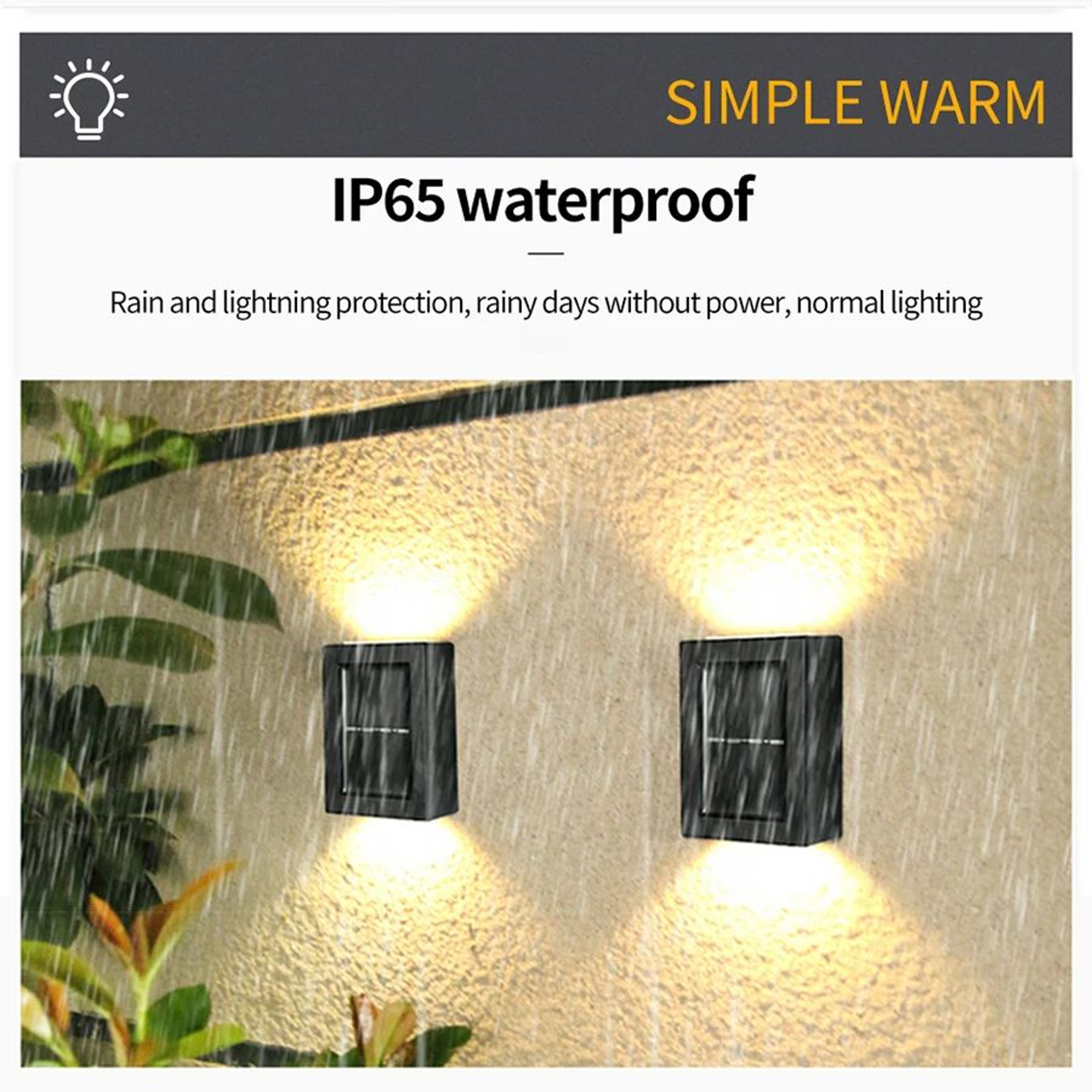 Solar Up And Down Outdoor Wall Lights 5