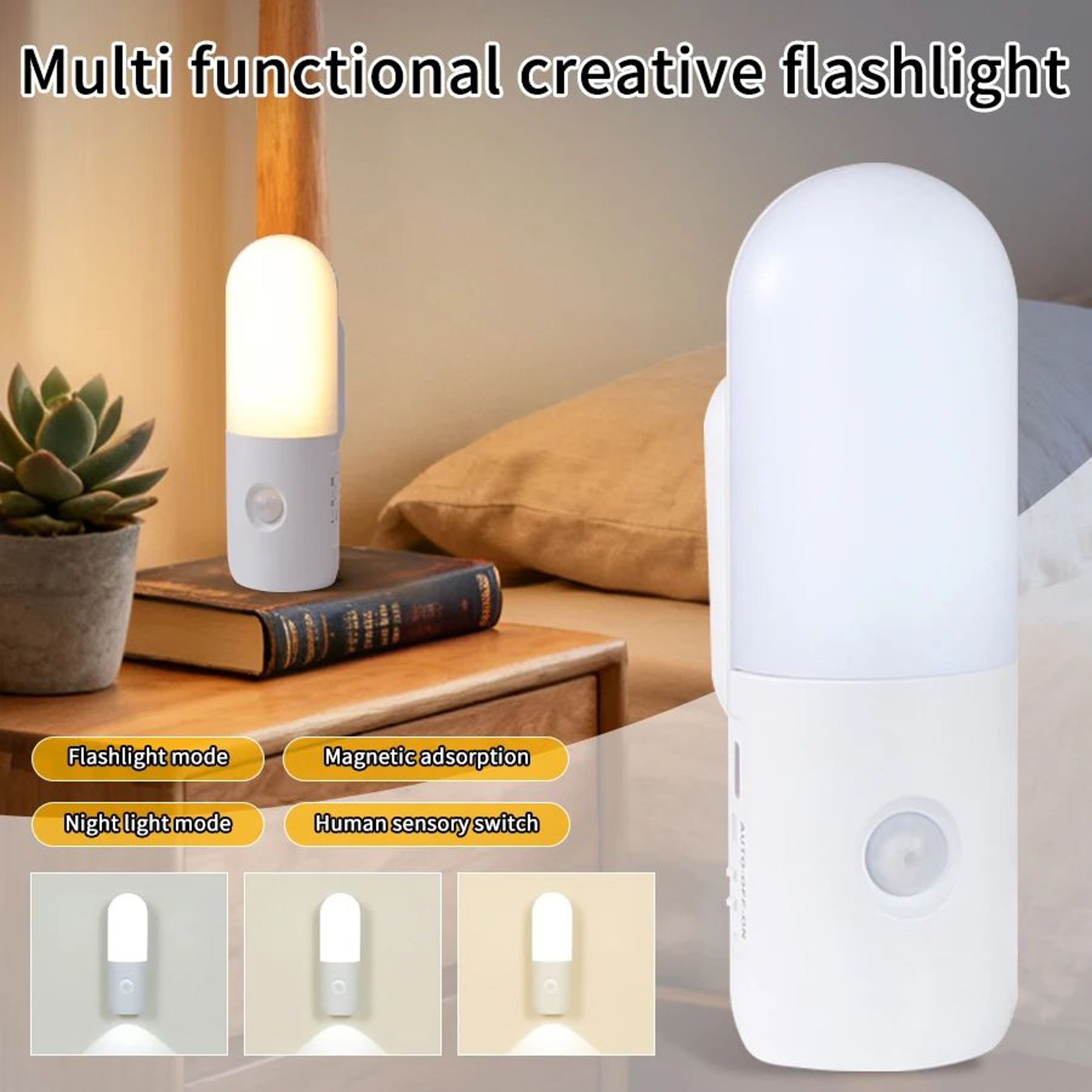 Magnetic Rechargeable Motion Sensor Wall Light 0