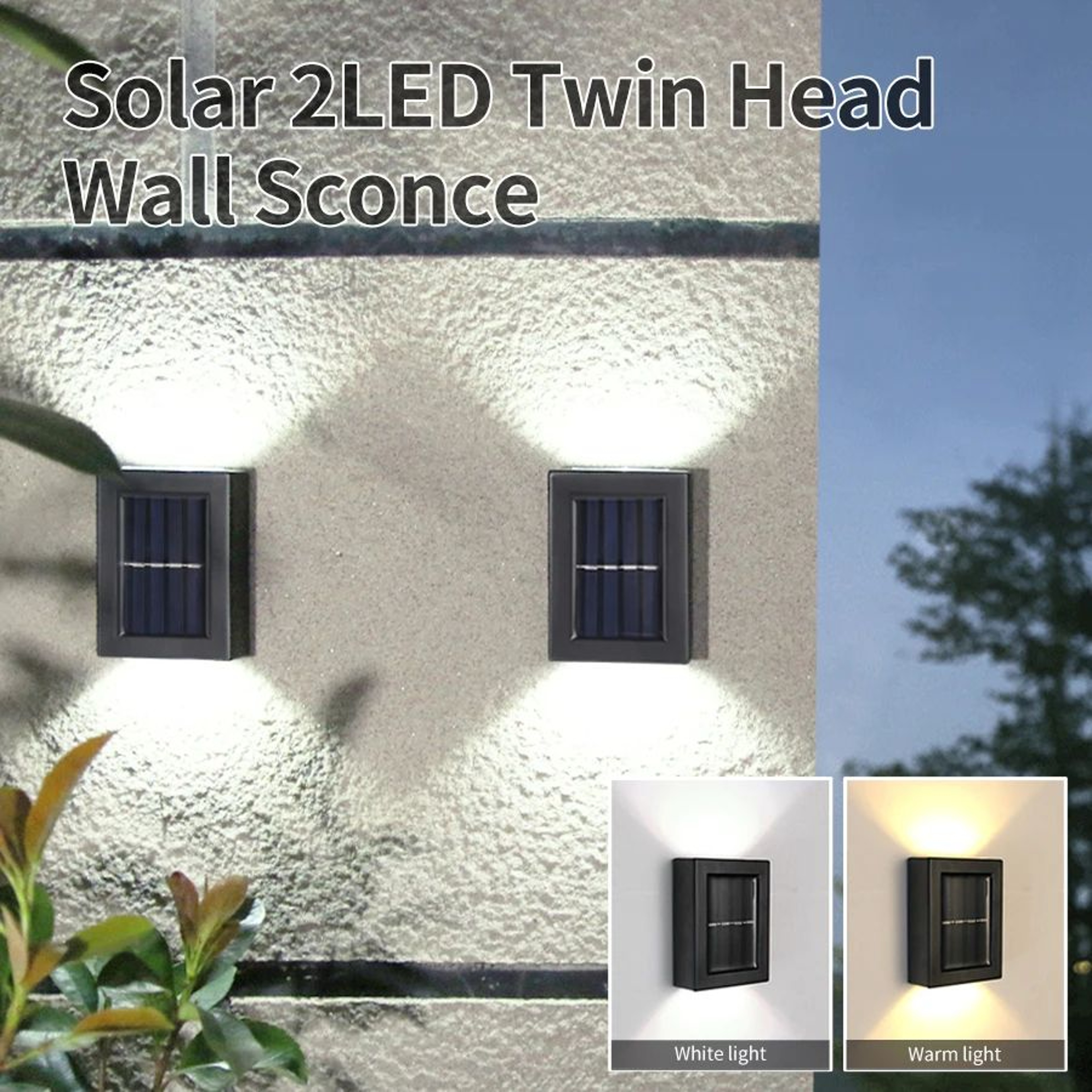 Waterproof Solar Up Down Exterior Wall Spotlight 0