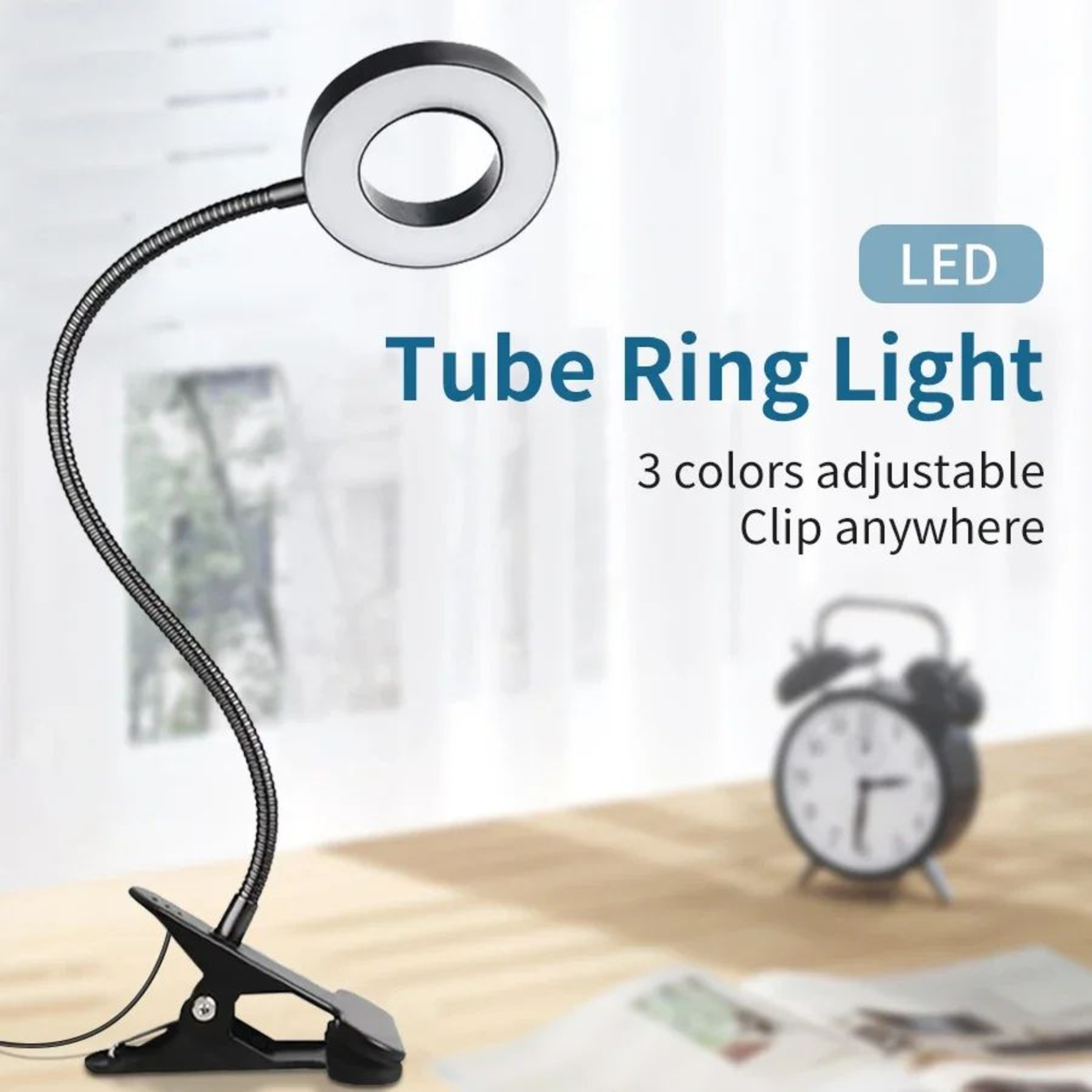 48 LED USB Foldable Clip On Reading Lamp 5