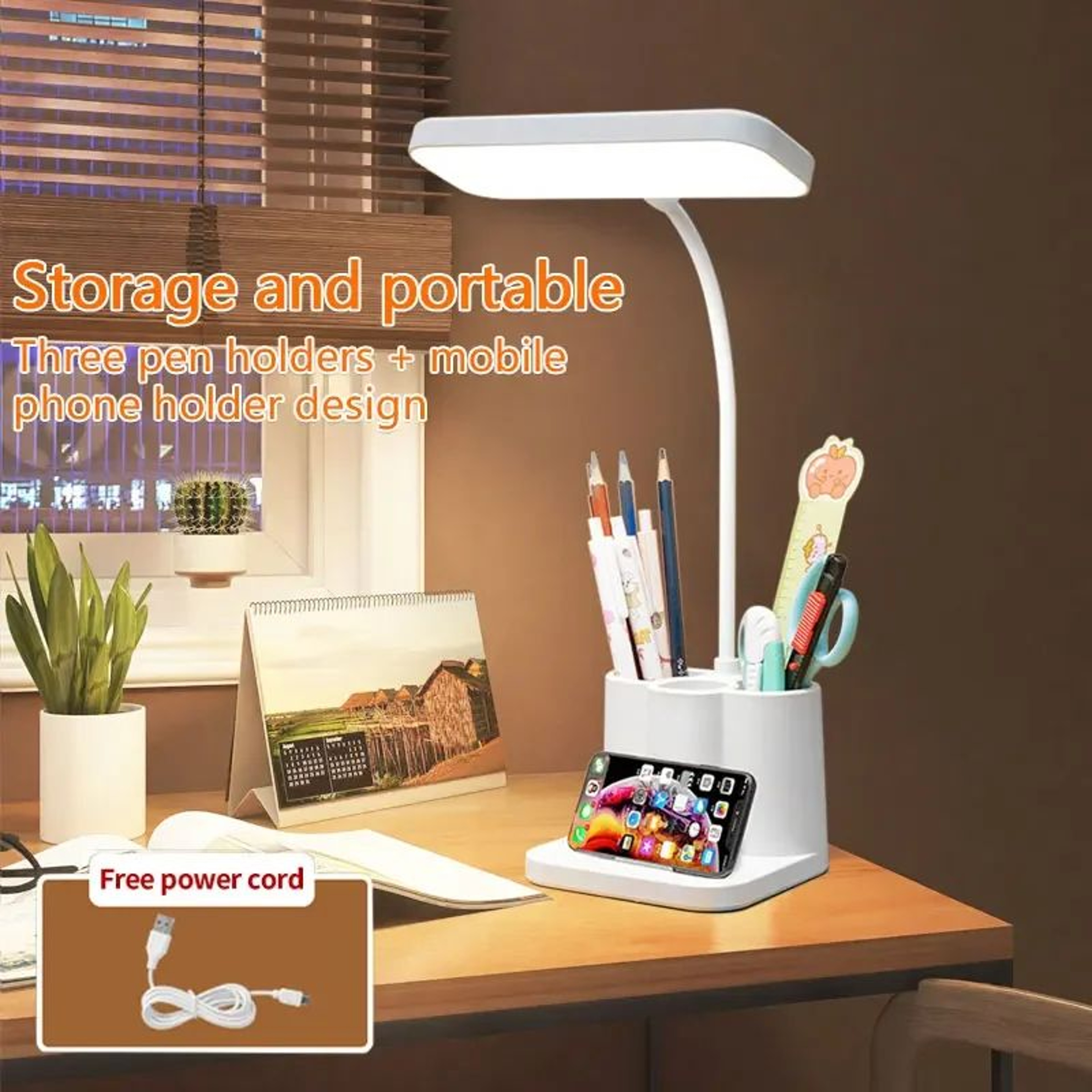 Rechargeable Stepless Dimming LED Study Lamp 0