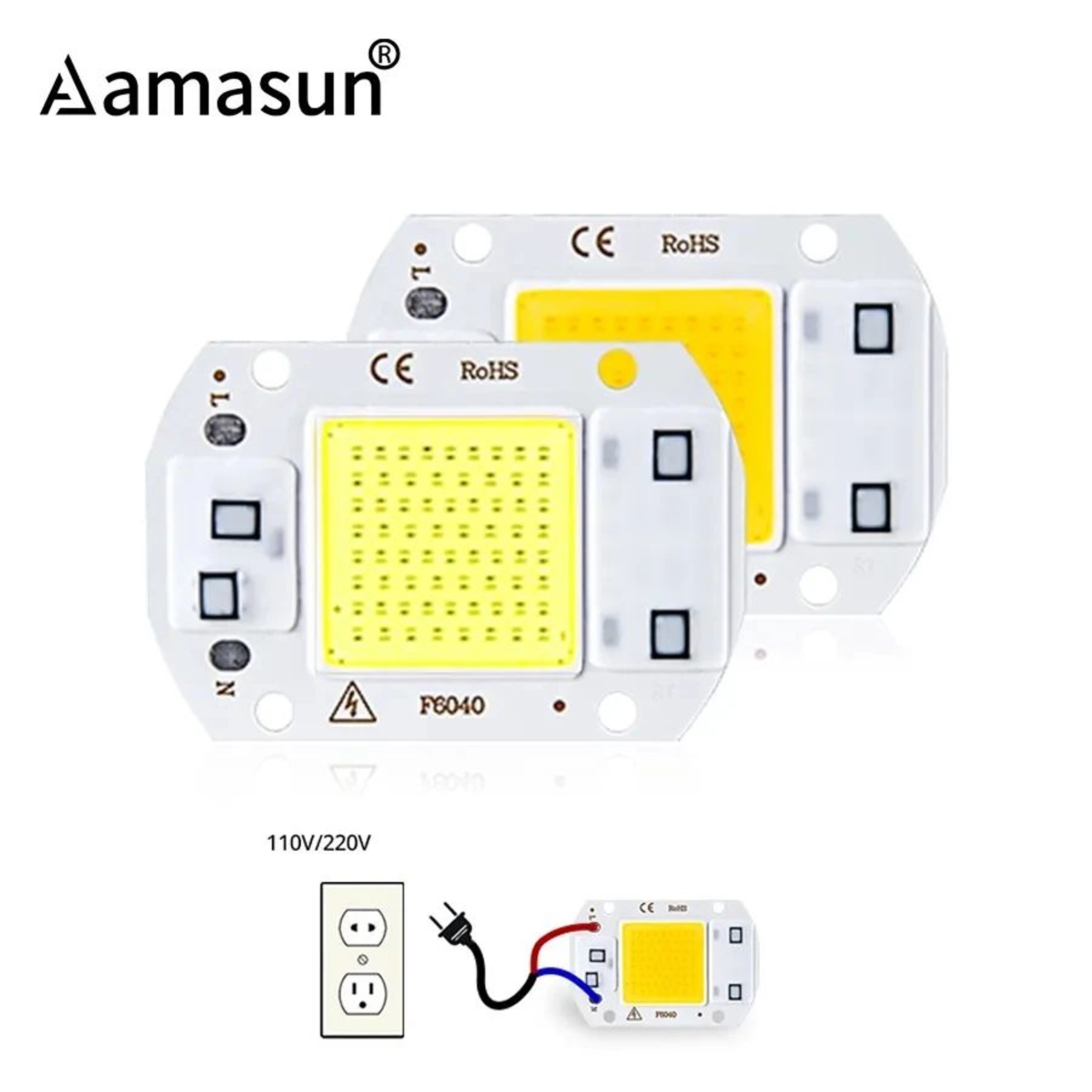 High Power COB LED Floodlight Chips 5 Pack 0