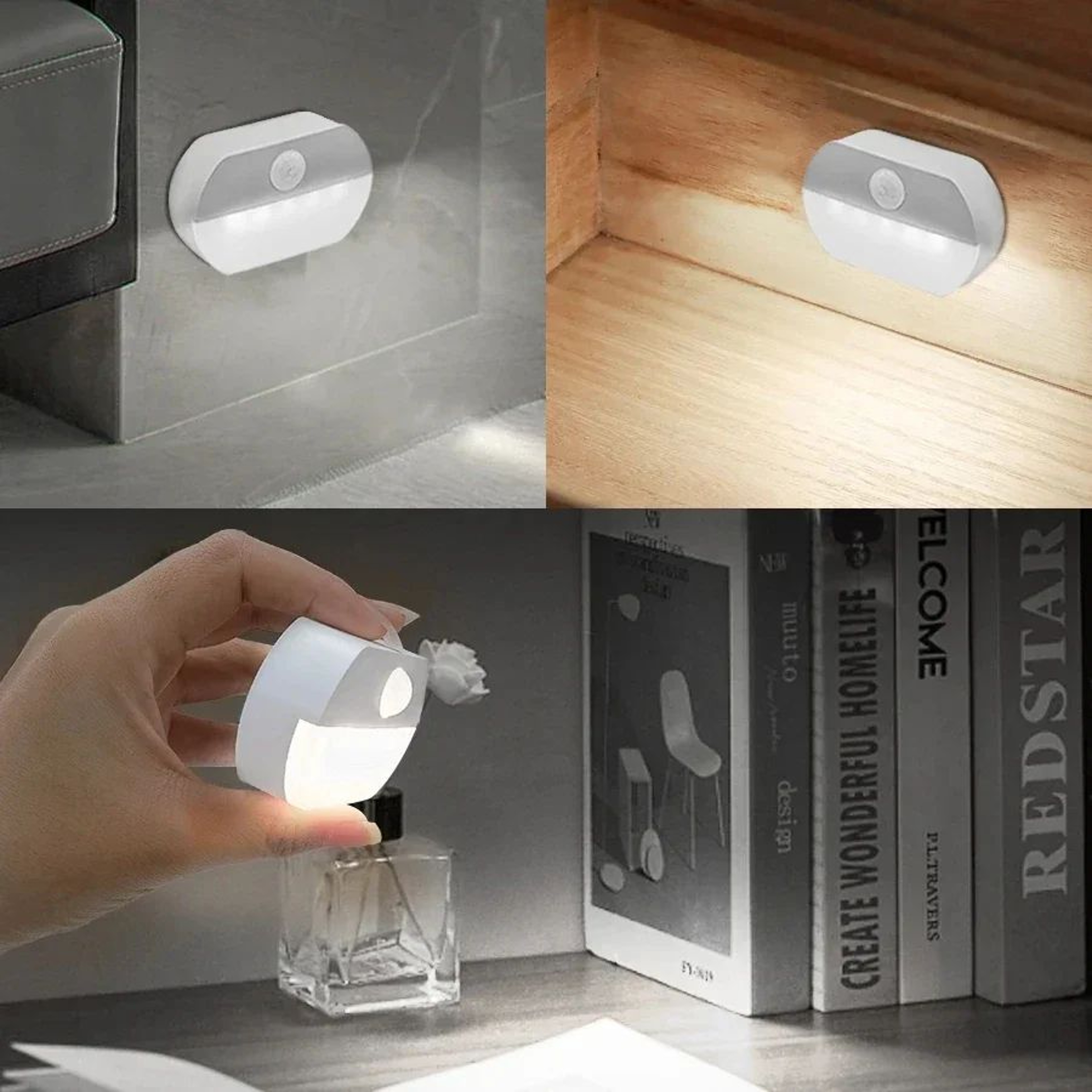 Wireless USB Rechargeable Motion Sensor Night Light 5