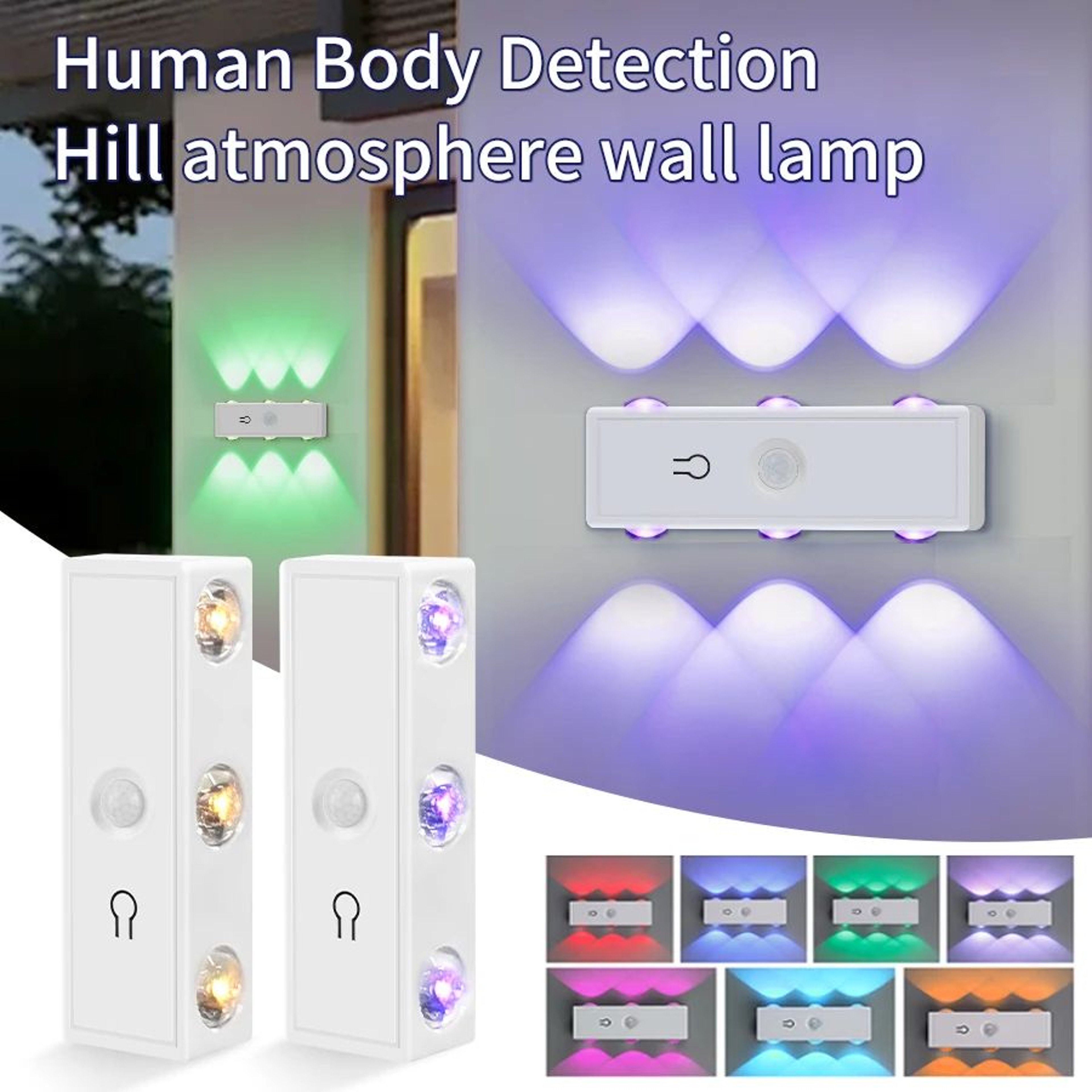 Rechargeable Magnetic Motion Sensor Wall Lamp With Touch Dimming 0