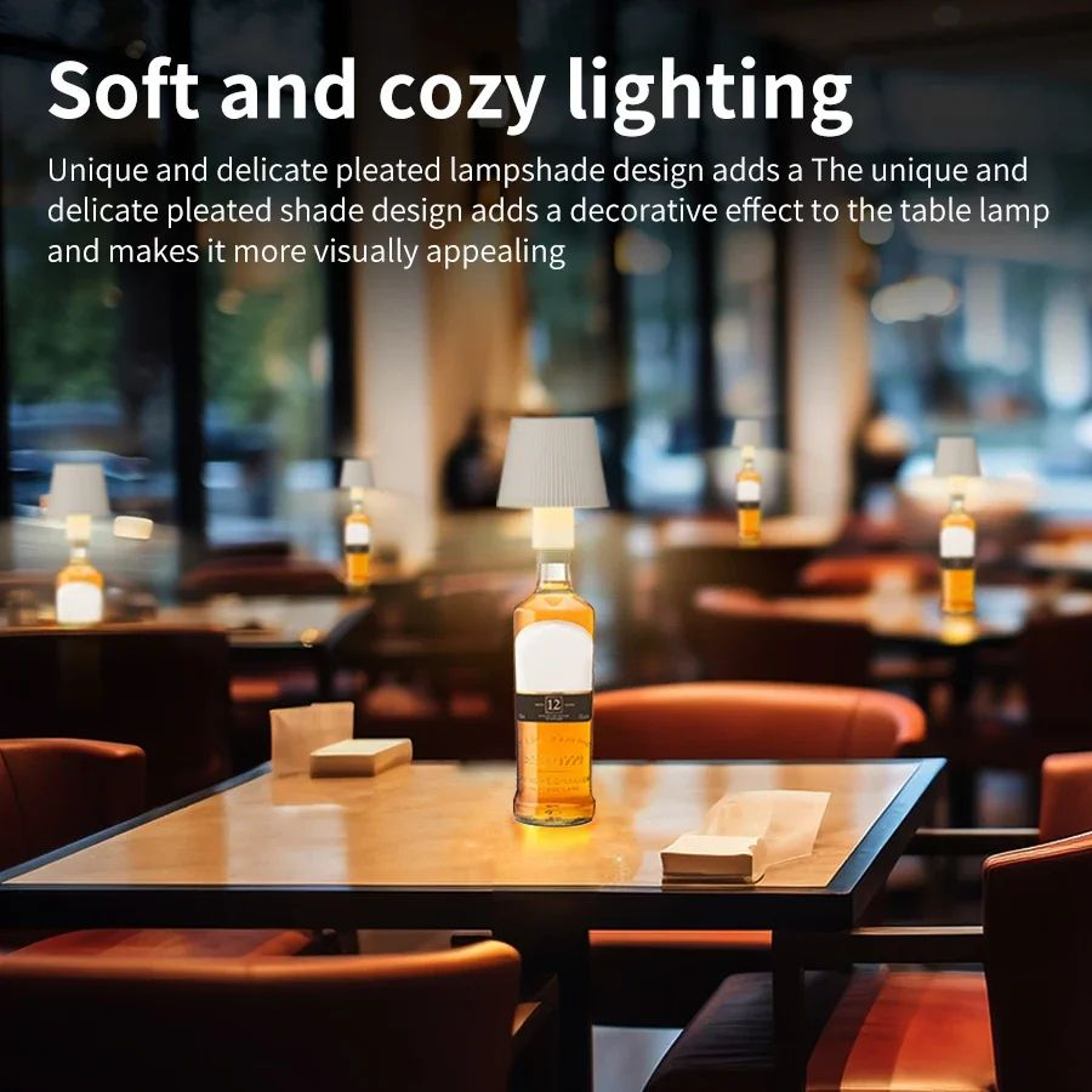 Rechargeable LED Wine Bottle Table Lamp 5