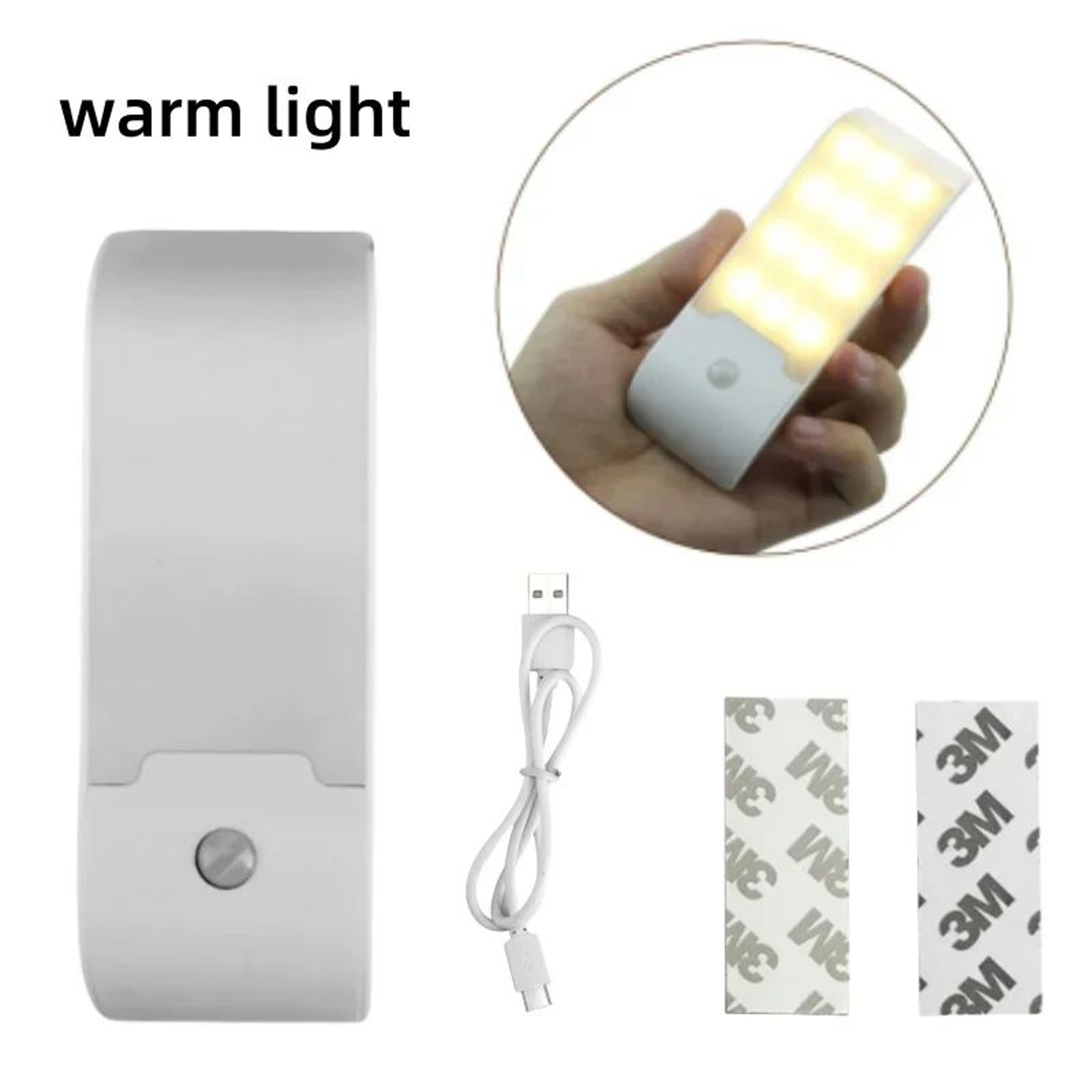 12 LED Rechargeable Magnetic Motion Sensor Cabinet Light 6
