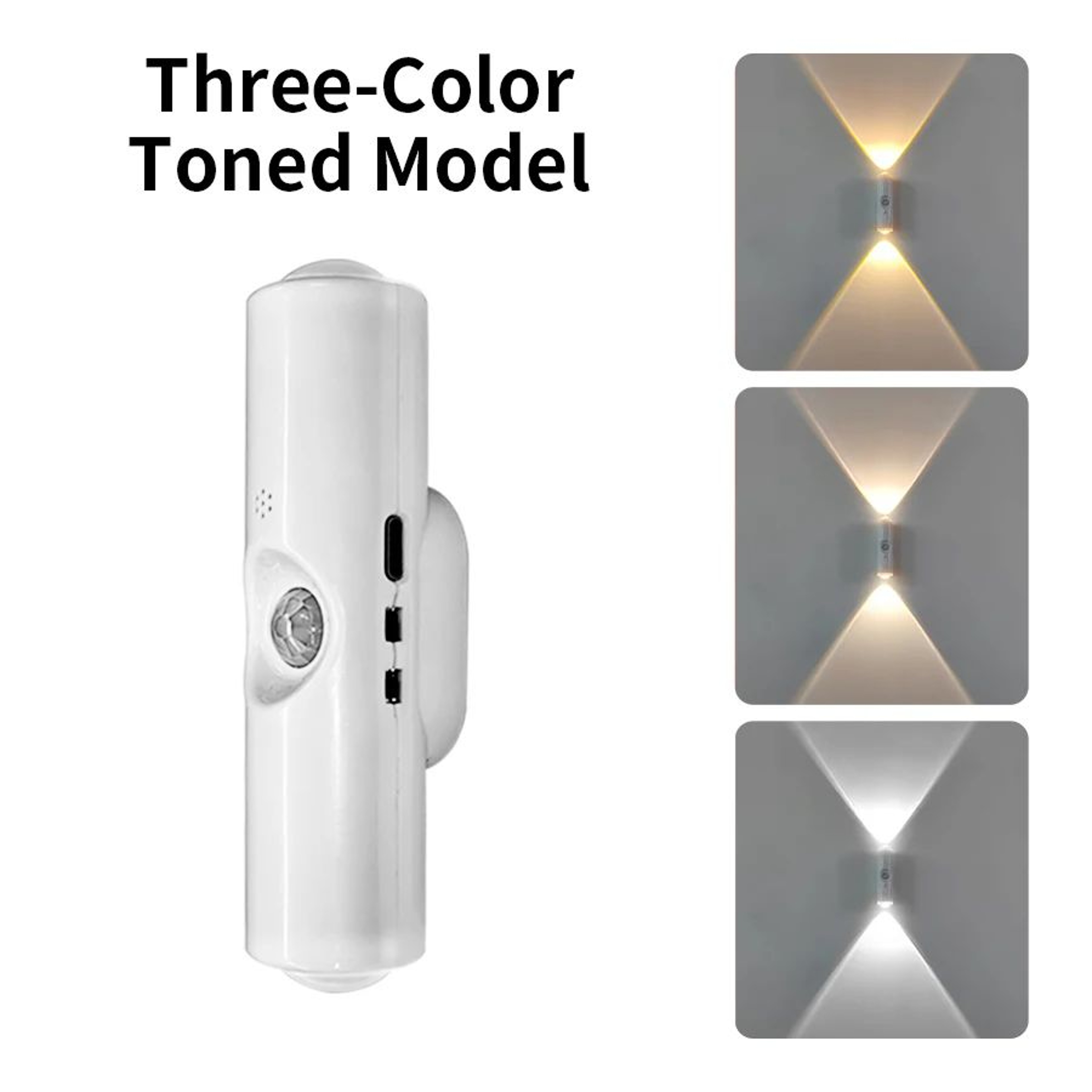 3 Color RGB Rechargeable Motion Sensor Cabinet Light 7