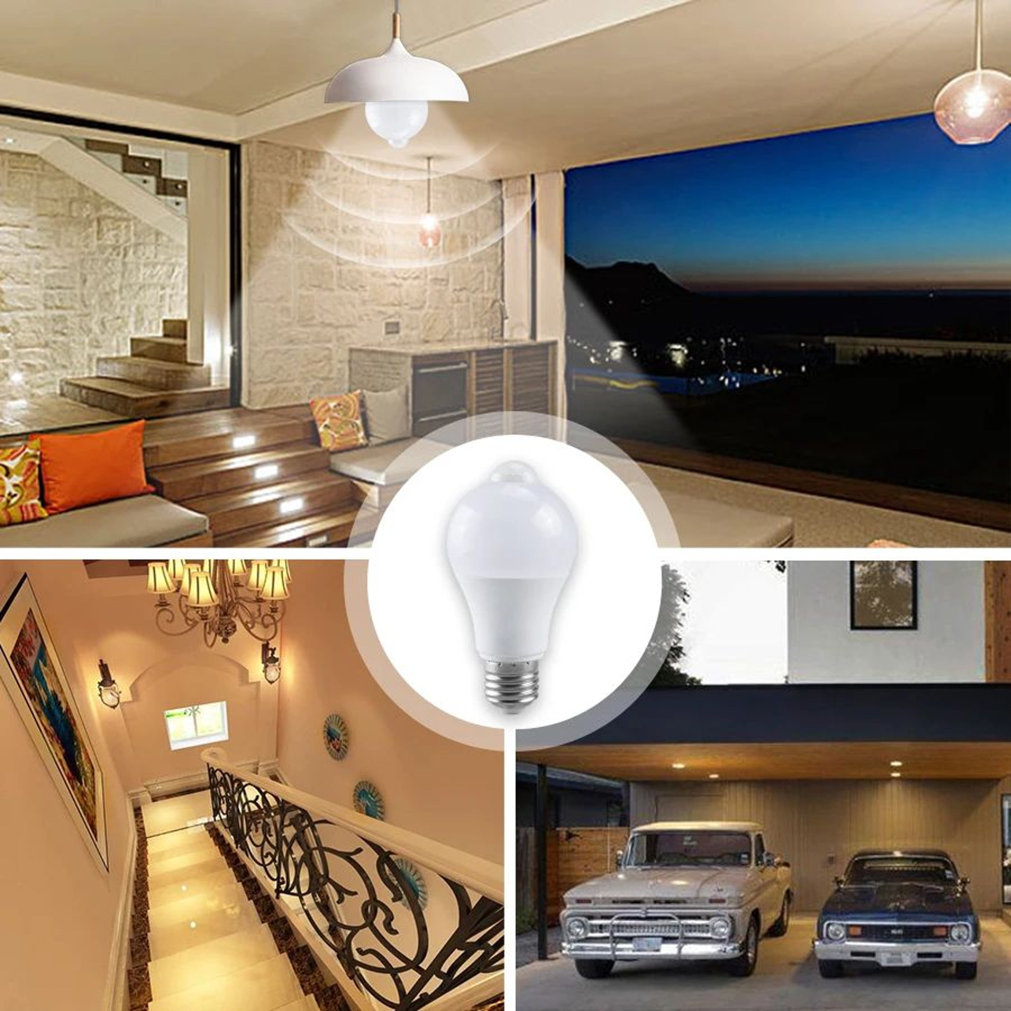 PIR Motion Sensor LED Light Bulb 12W 18W 5