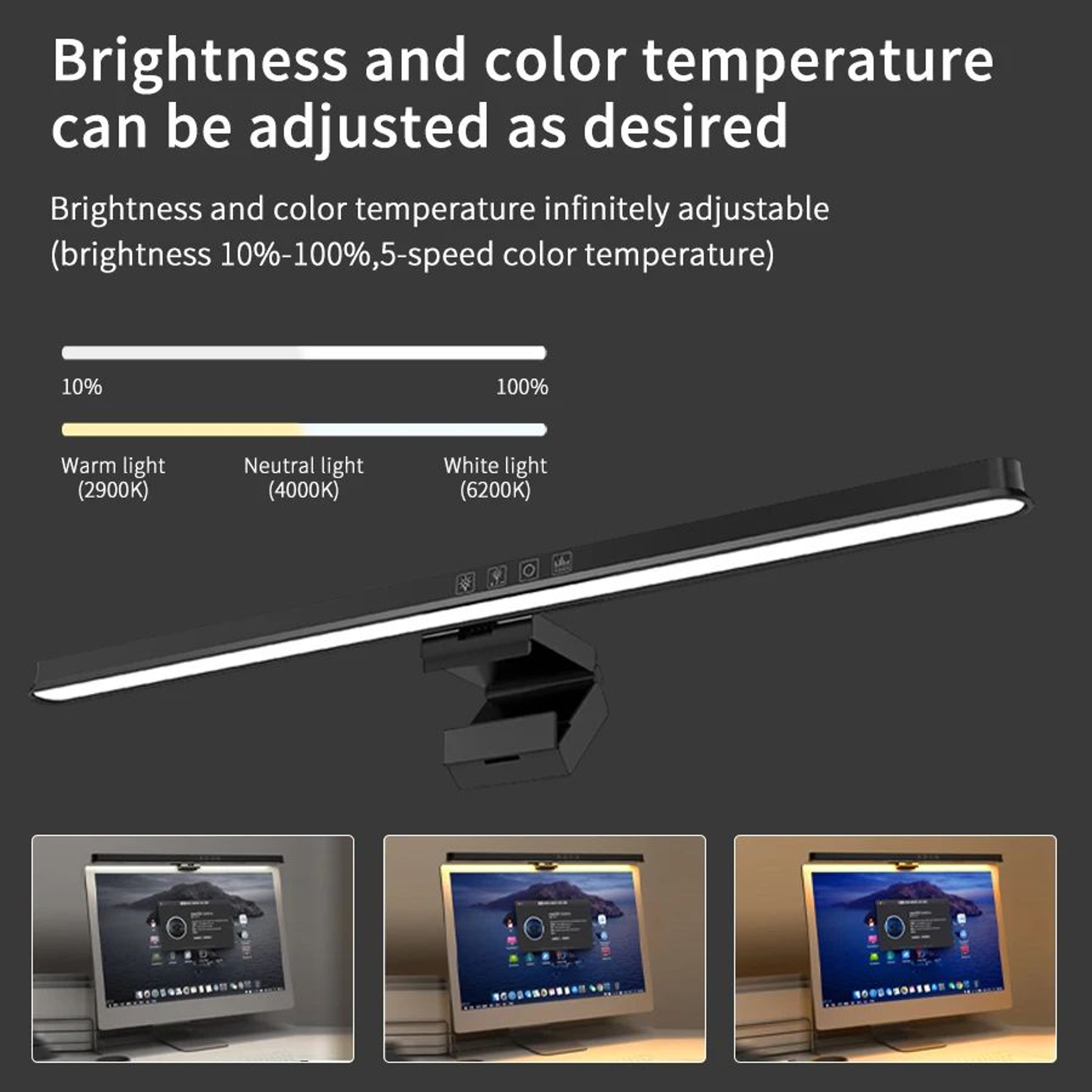 20 Inch USB Dimmable LED Monitor Light Bar 0