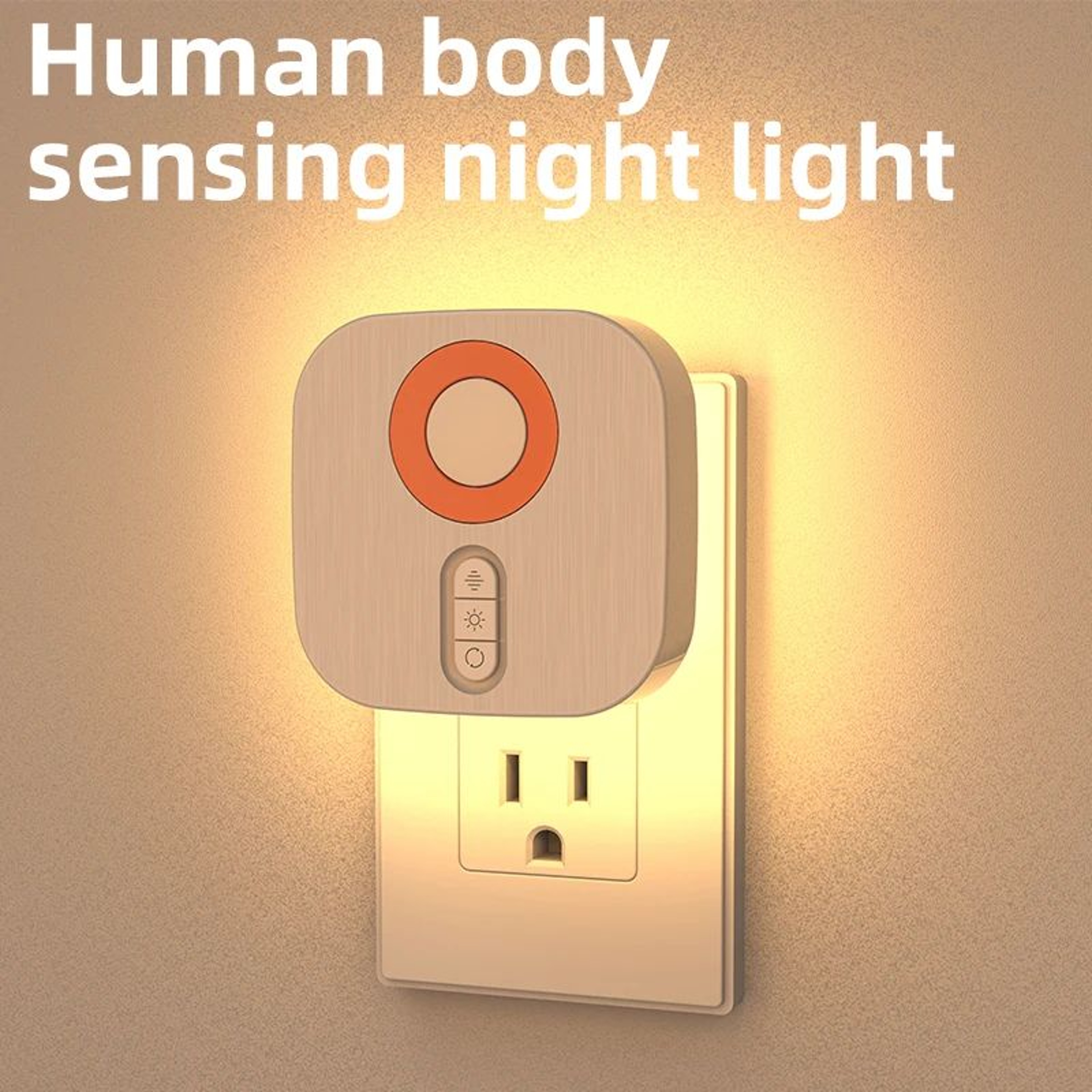 7 Color RGB Dimmable Motion Sensor Plug In Night Light 4