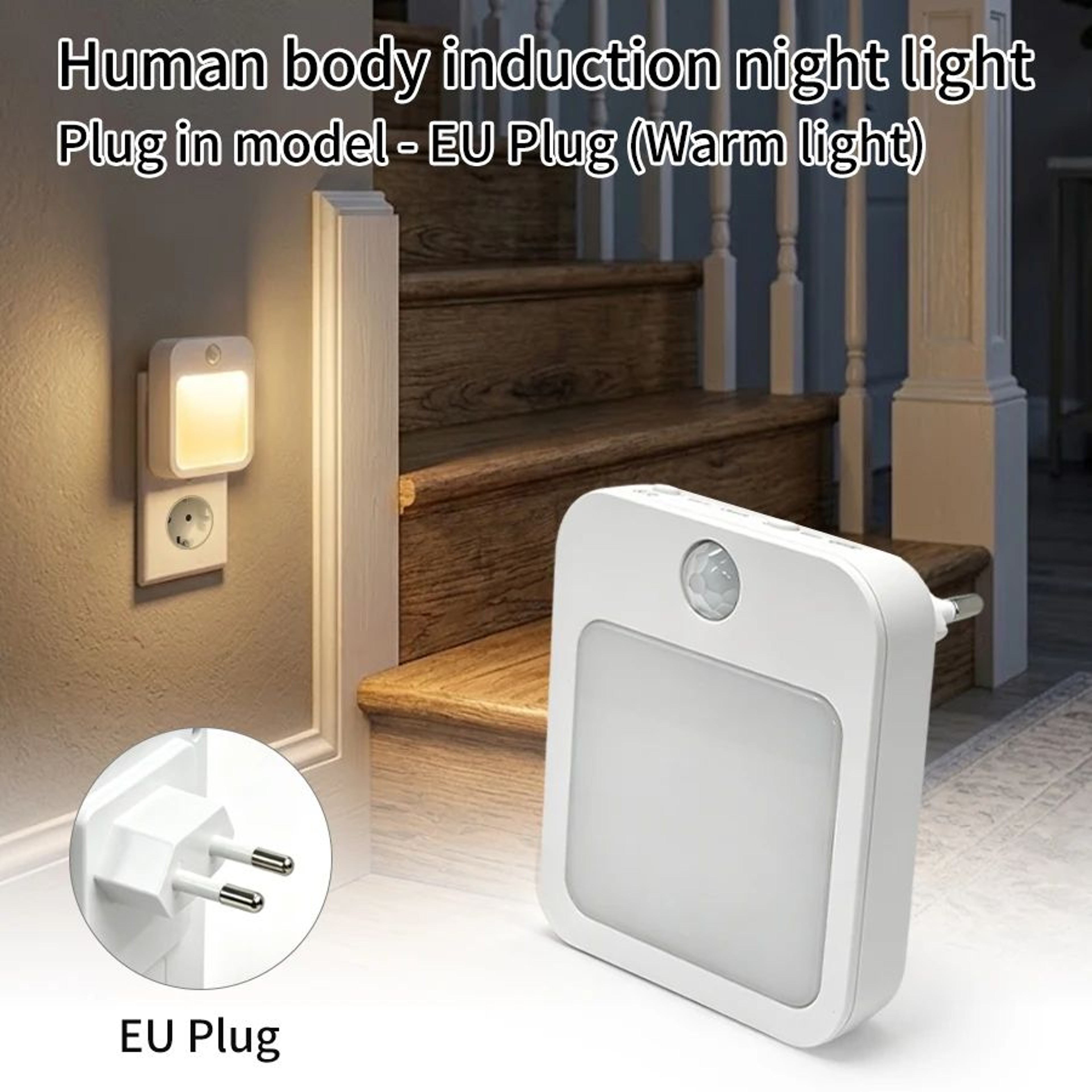 Motion Sensor LED Plug In Night Light With 5 Brightness Levels 6