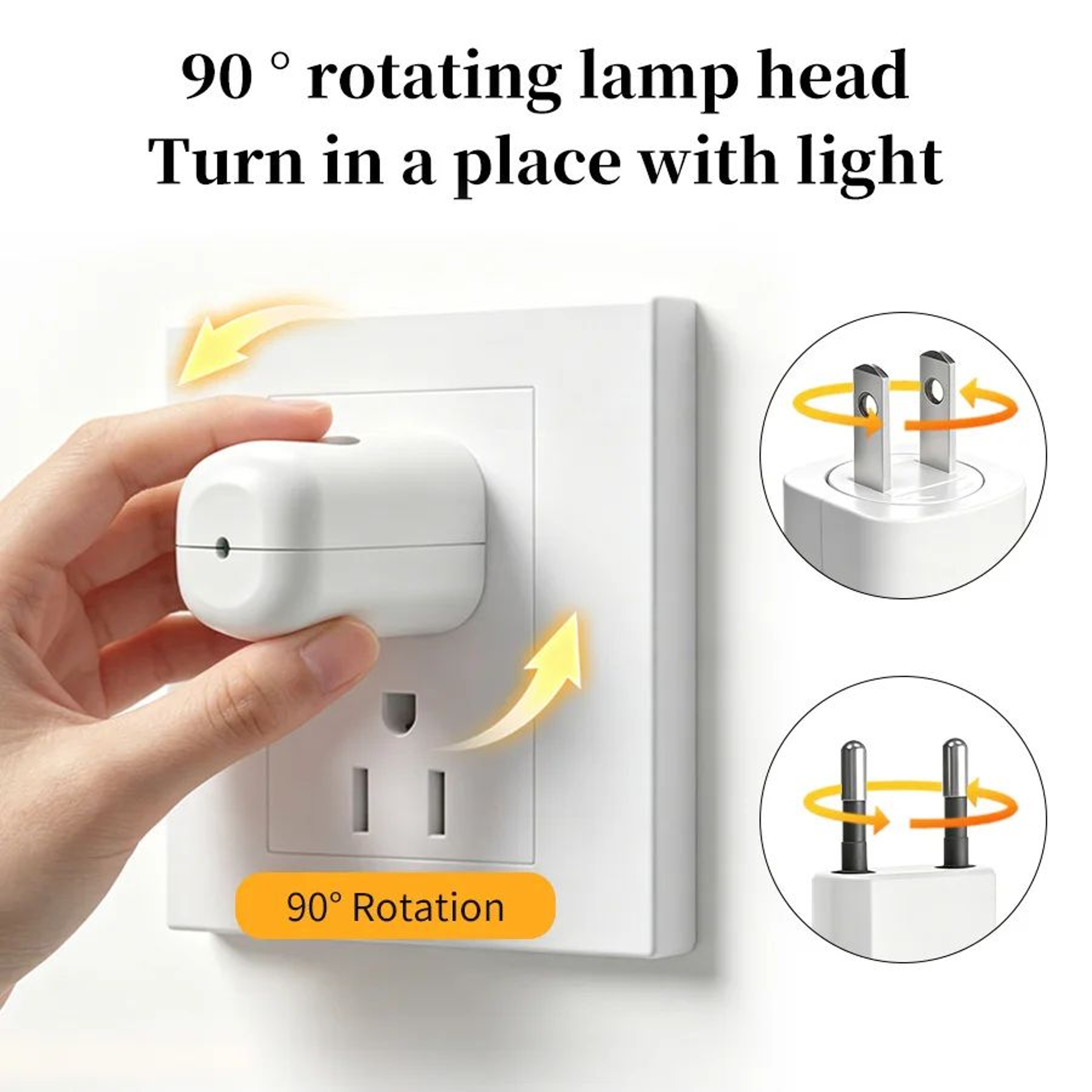 Automatic Sensor LED Plug In Night Light With Warm And Cool White 1