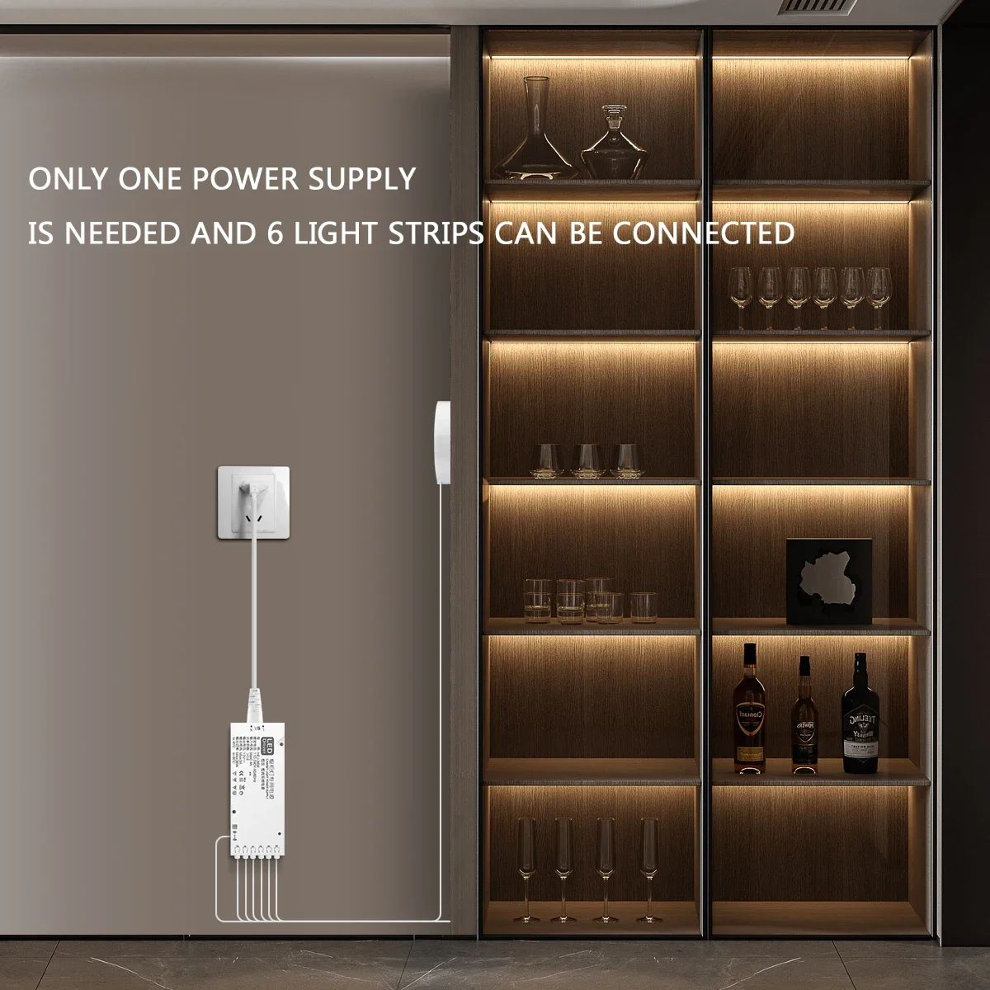 Touch Dimmable COB LED Under Cabinet Strip Light 1