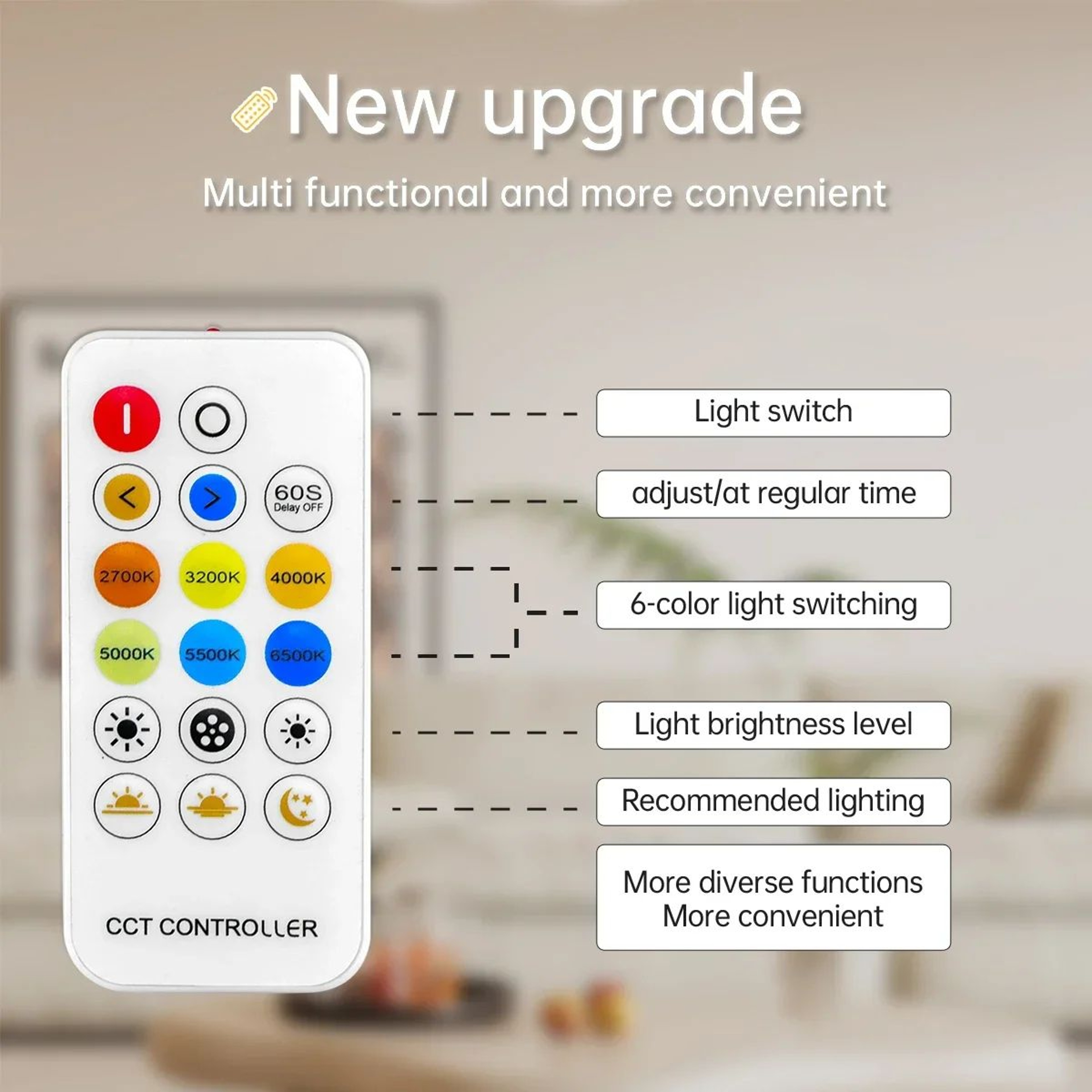 Dimmable COB LED Strip Light With Remote Control 2