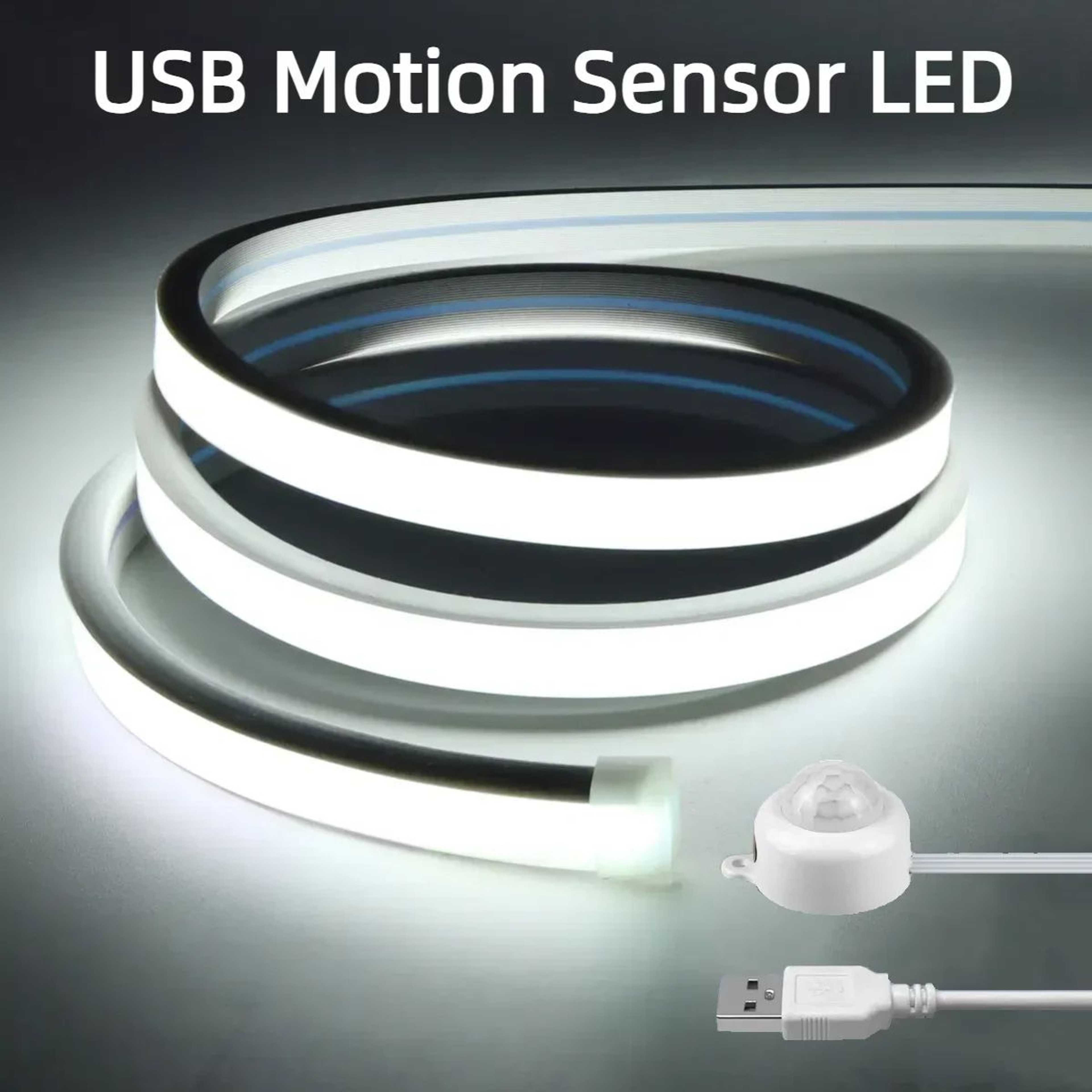 USB COB LED Strip Light With Motion Sensor 0