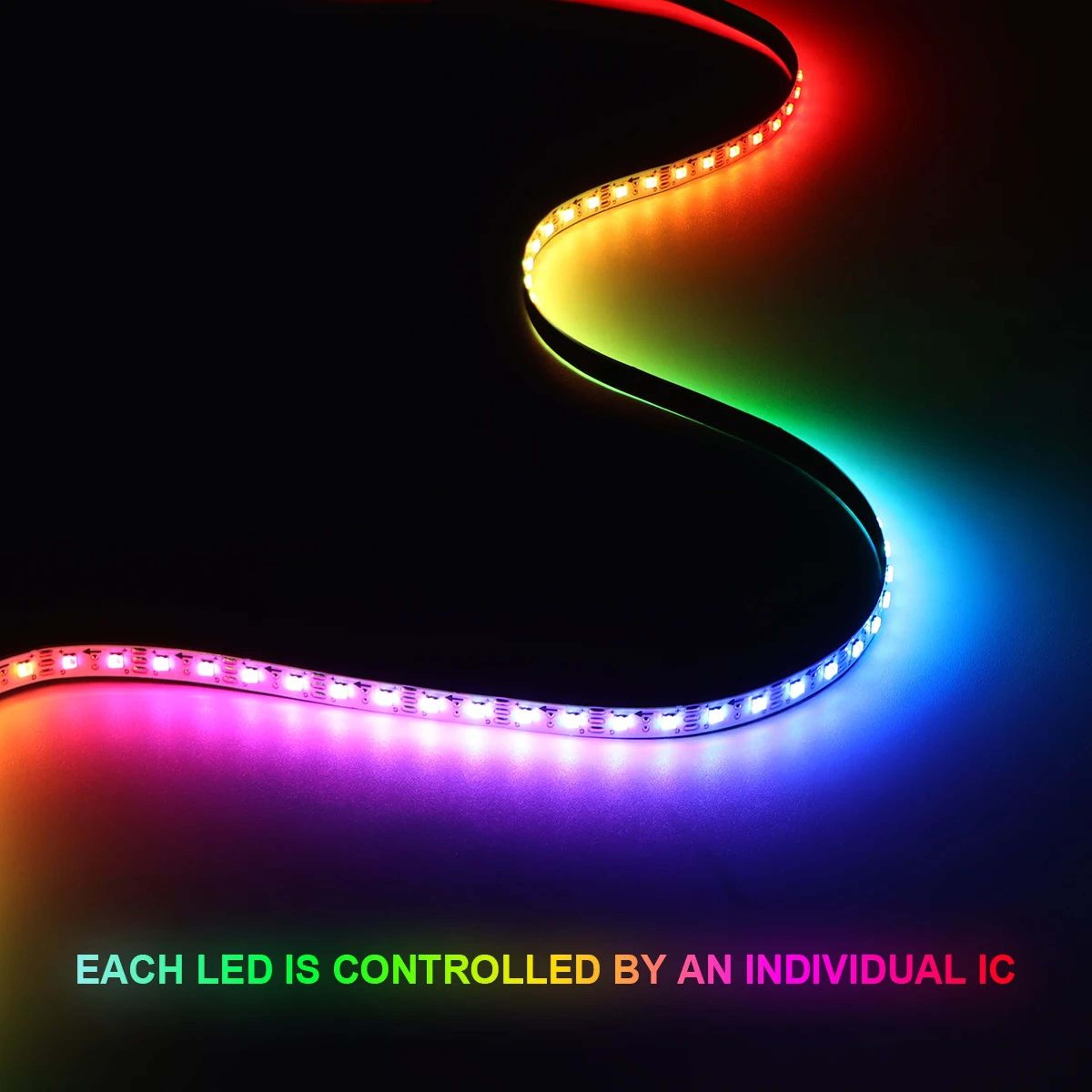 5V RGBIC Smart Pixel LED Strip Lights For Room Decor 5