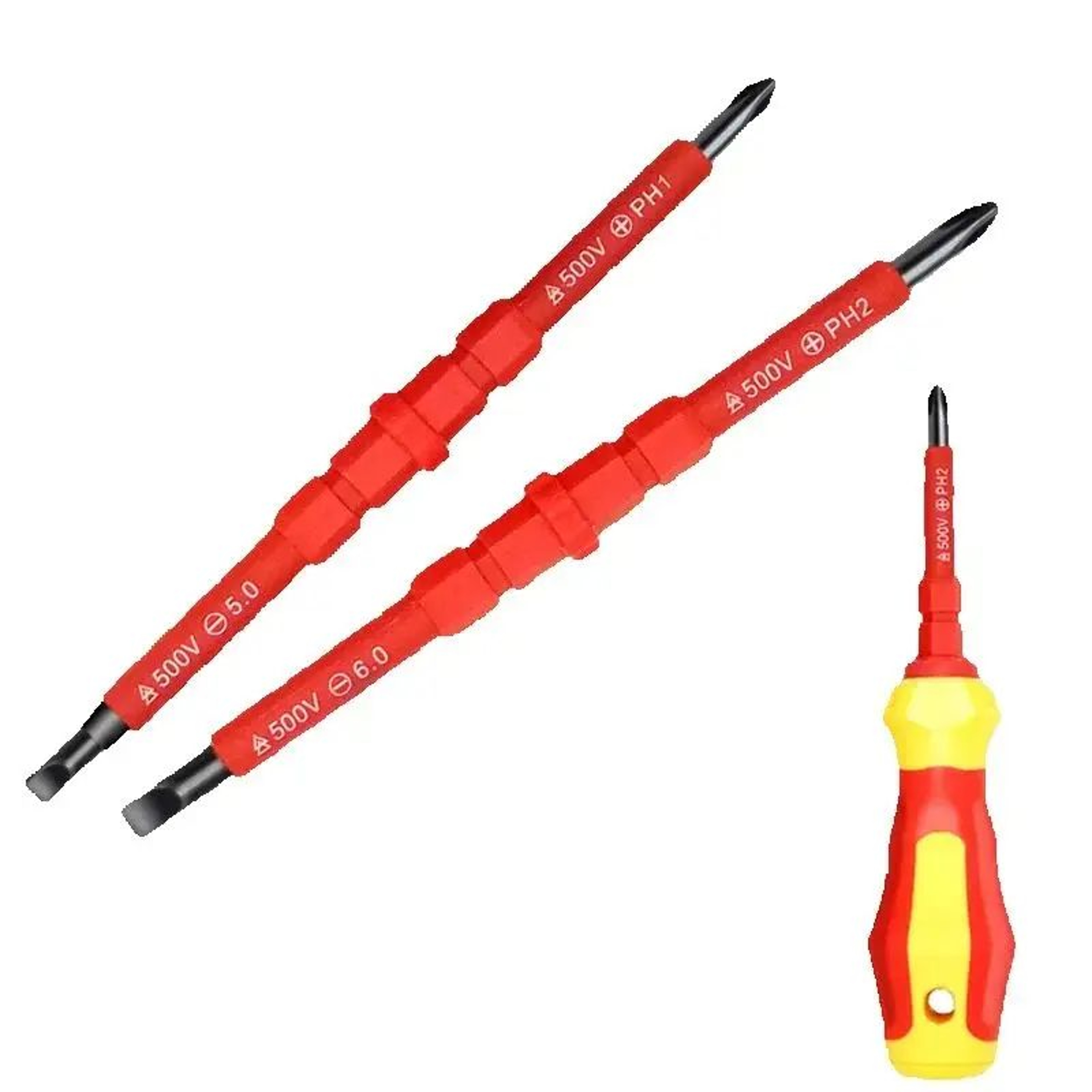 5 Piece Insulated Screwdriver Set For Electrical Repairs 0