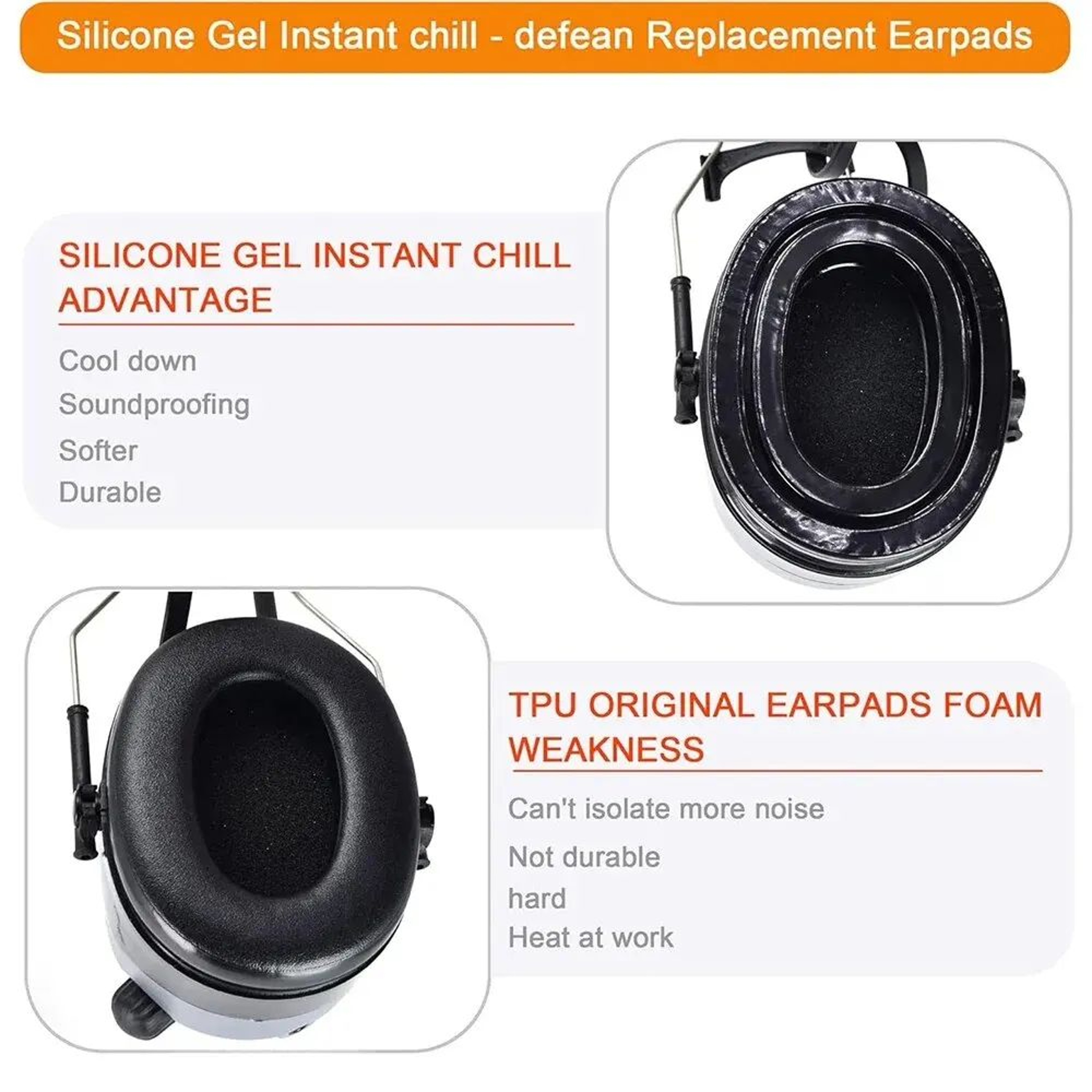 Tactical Gel Ear Pads For Comfortable Headset Replacement 1