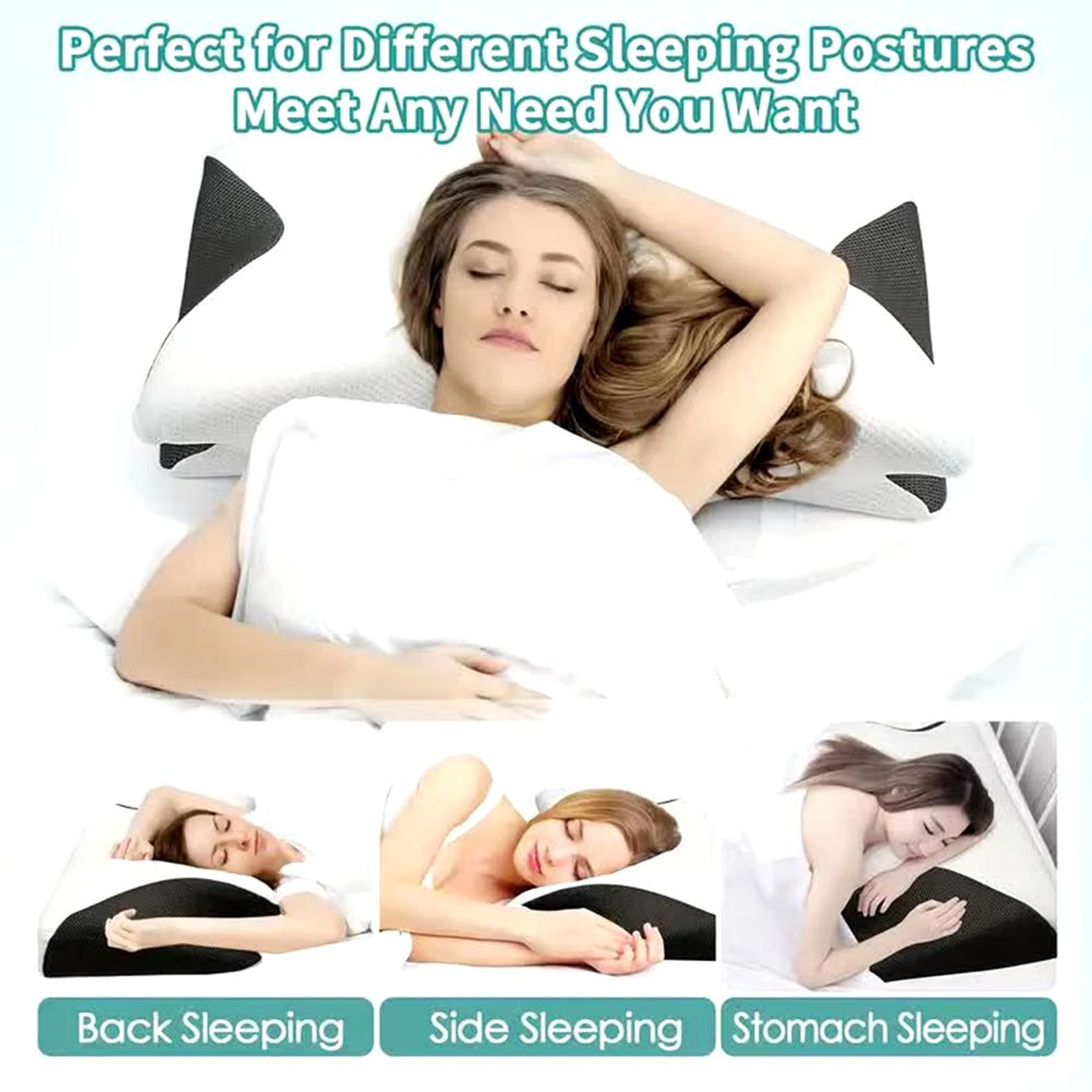 Orthopedic Butterfly Memory Foam Neck Pillow For Pain Relief And Better Sleep 9