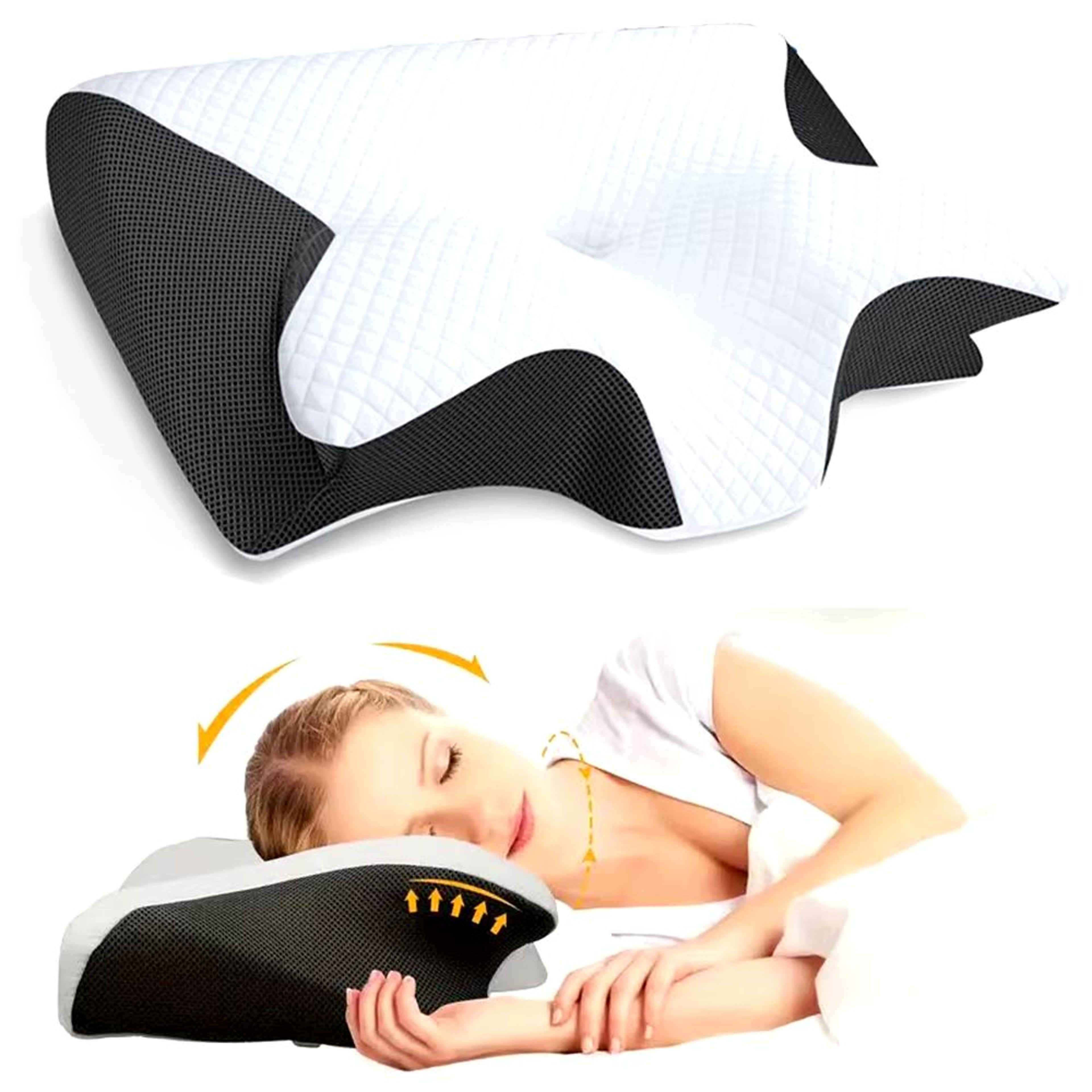 Orthopedic Butterfly Memory Foam Neck Pillow For Pain Relief And Better Sleep 6