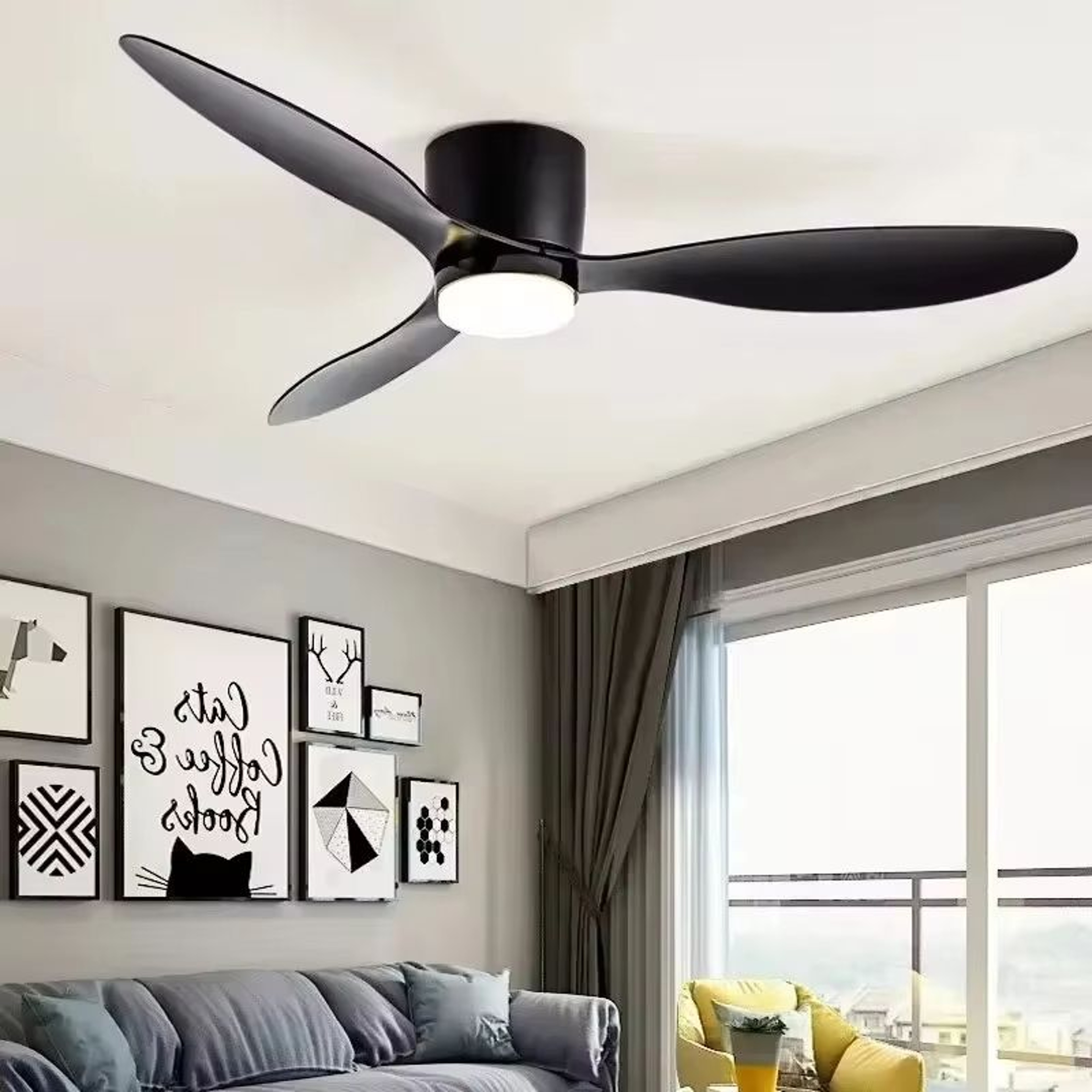 CoolComfort 4252 Inch LED Ceiling Fan With Light And DC Motor Remote Control 5