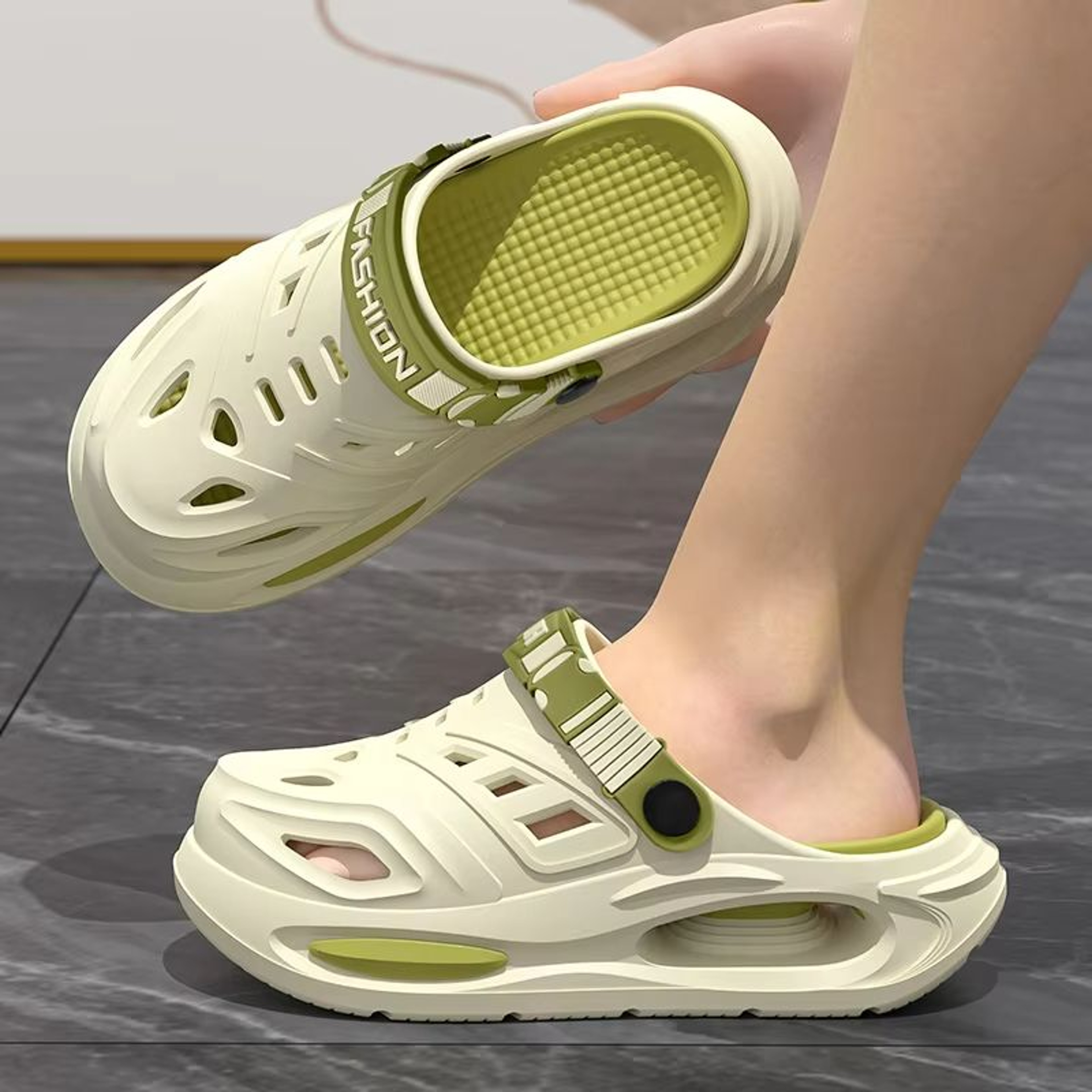 ComfortStride Breathable Cave Sandals With Removable Insoles 0