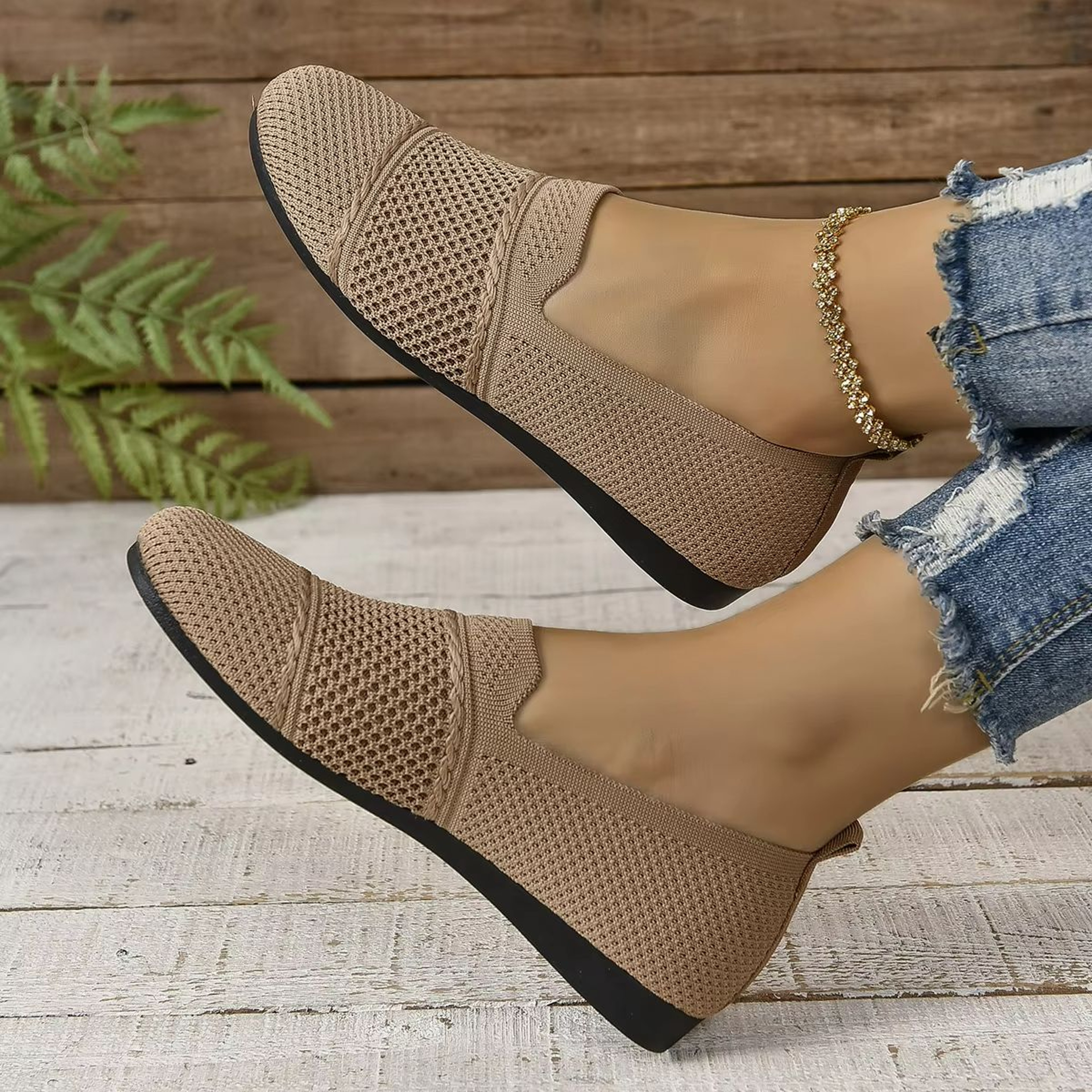 Summer Breeze Mesh Square Toe Flats  Breathable Hollow Out Womens Shoes For AllDay Comfort 5