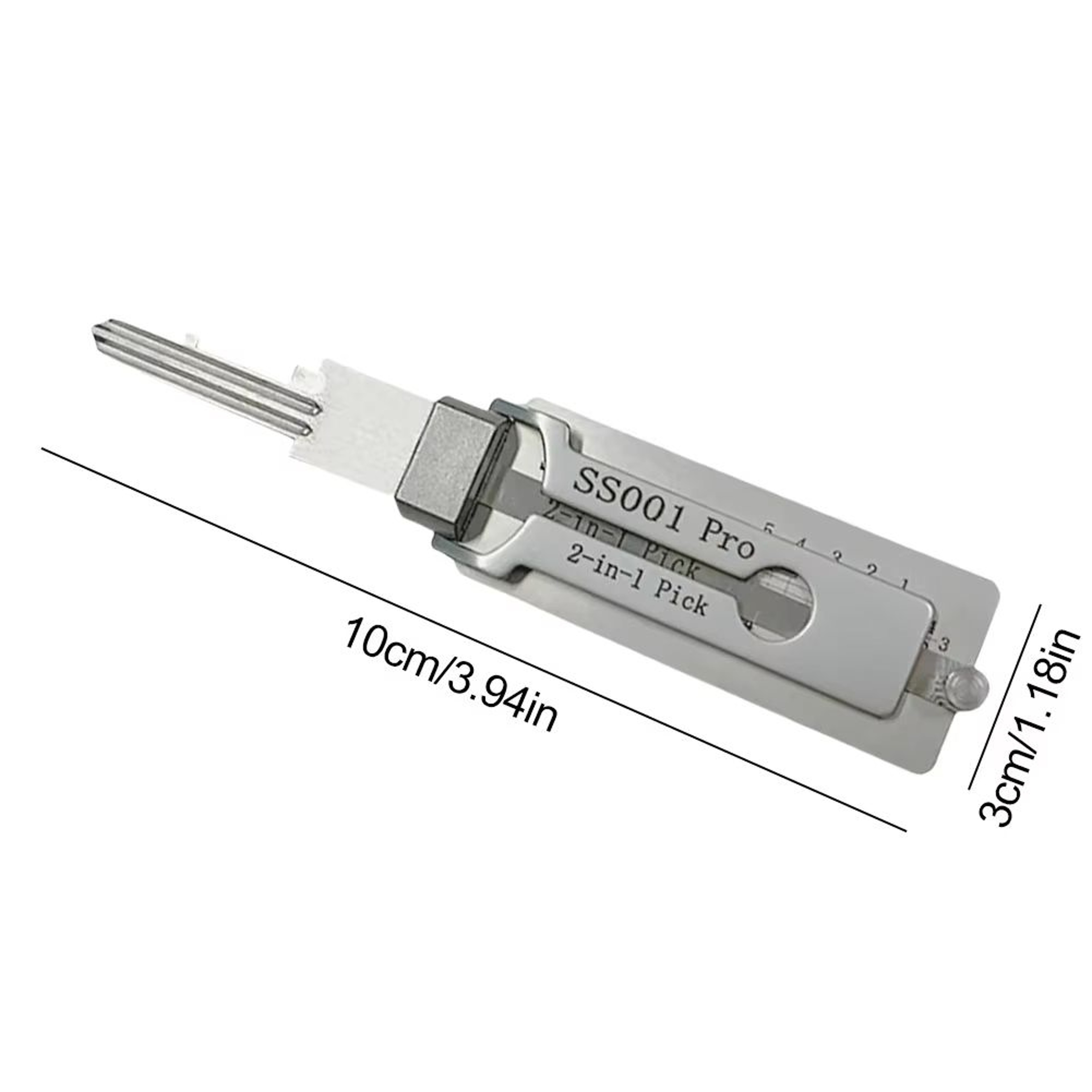 ProDecode 2in1 Stainless Steel Key Decoder  Hook Tool 7