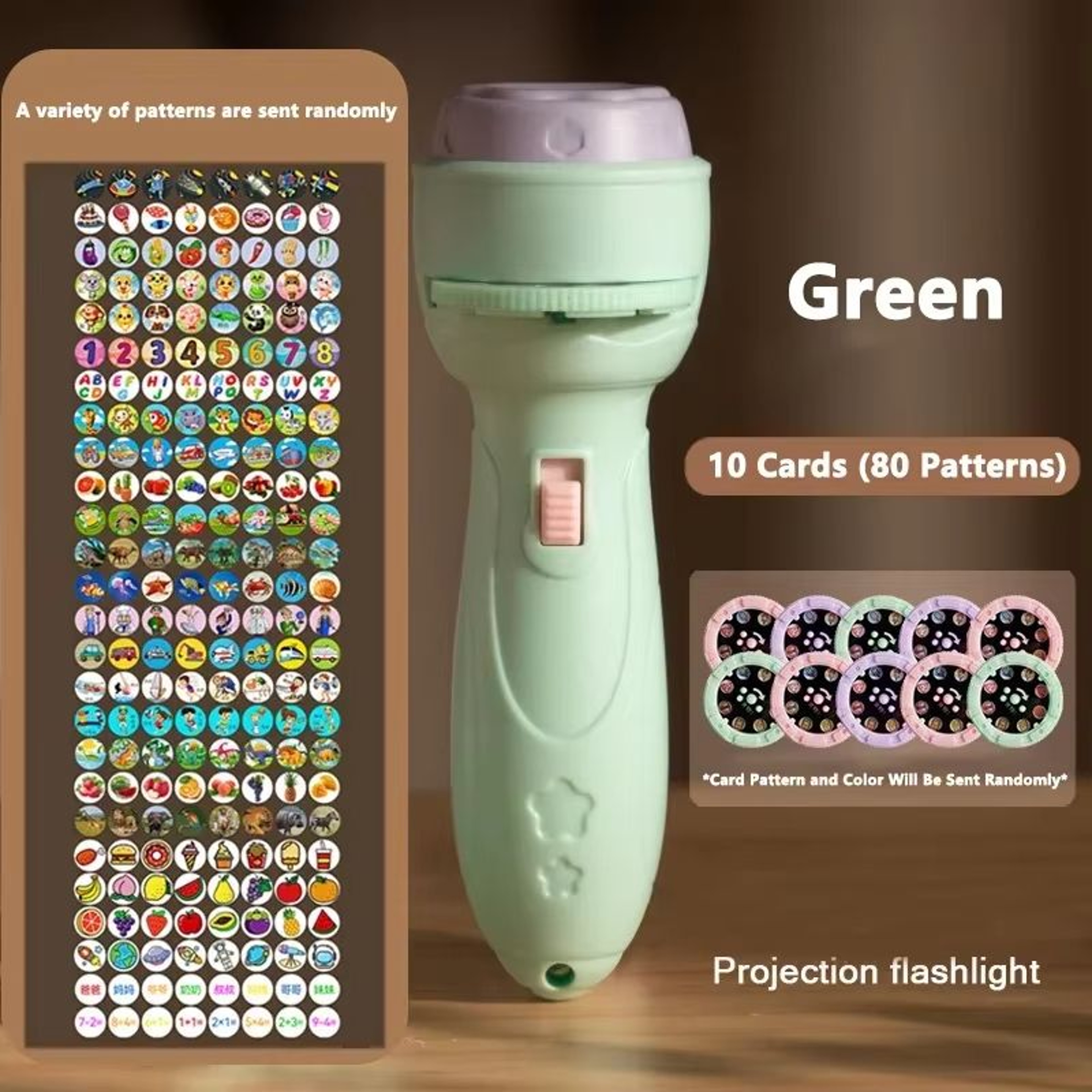 Kids Projection Flashlight Toy  Educational Cartoon Projector For Early Learning And Imaginative Pl 6