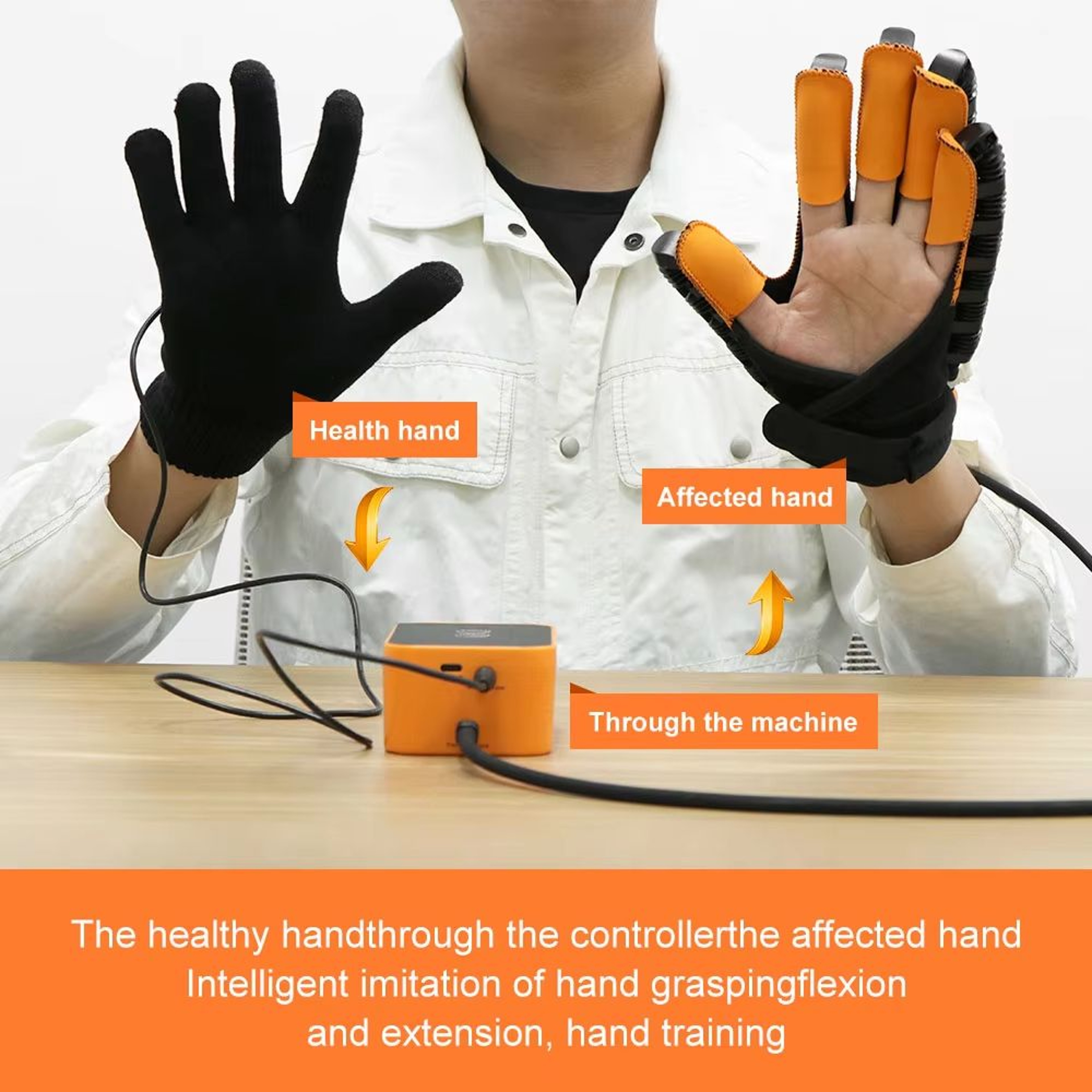 Smart Rehabilitation Robot Gloves For Stroke Recovery Hand Therapy  Finger Massage 14