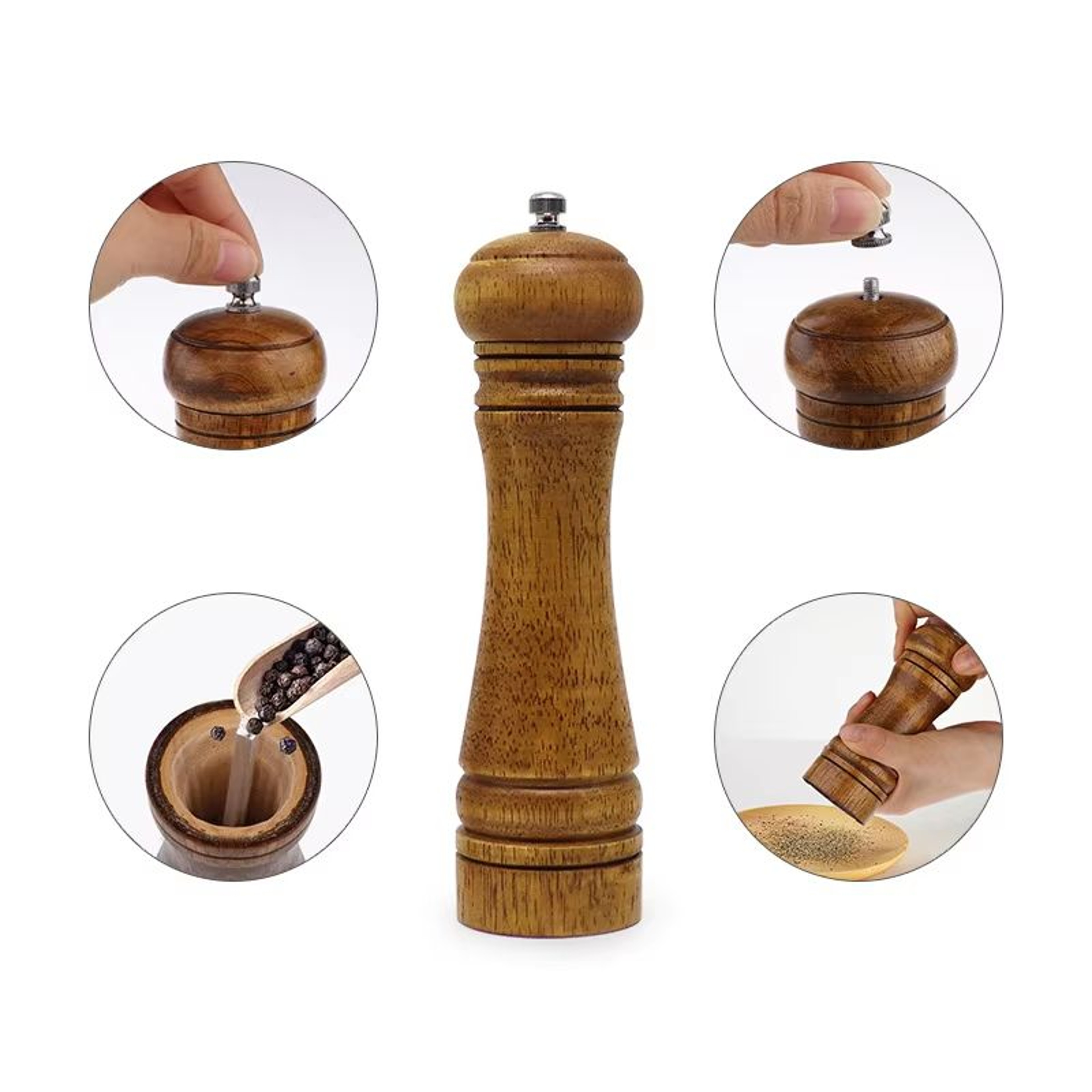 Electric Automatic Salt And Pepper Grinder With LED Light And Adjustable Coarseness 5