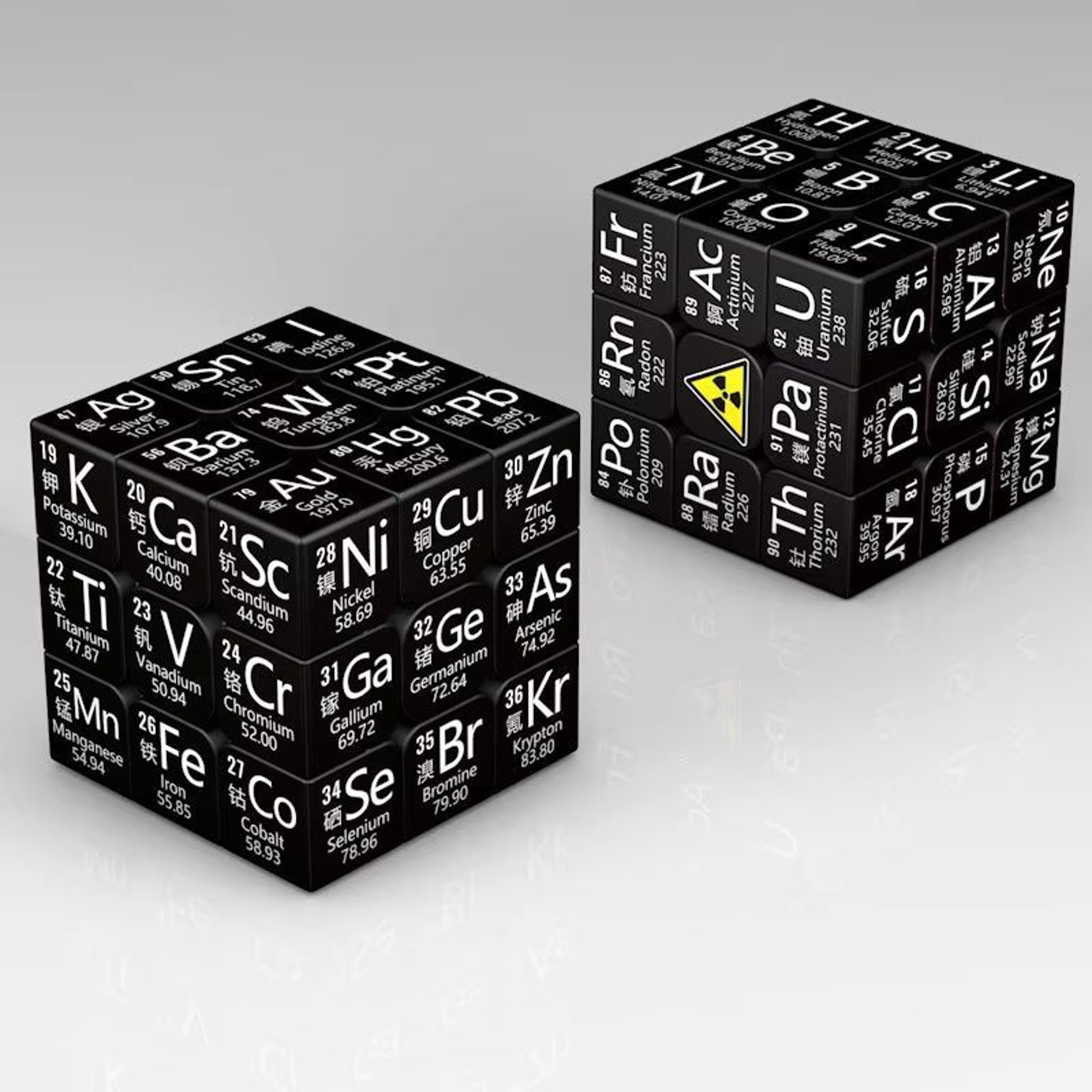 3x3x3 Educational Magic Puzzle Cube  STEM Math  Chemistry Learning Toy For Kids With Display Base 1