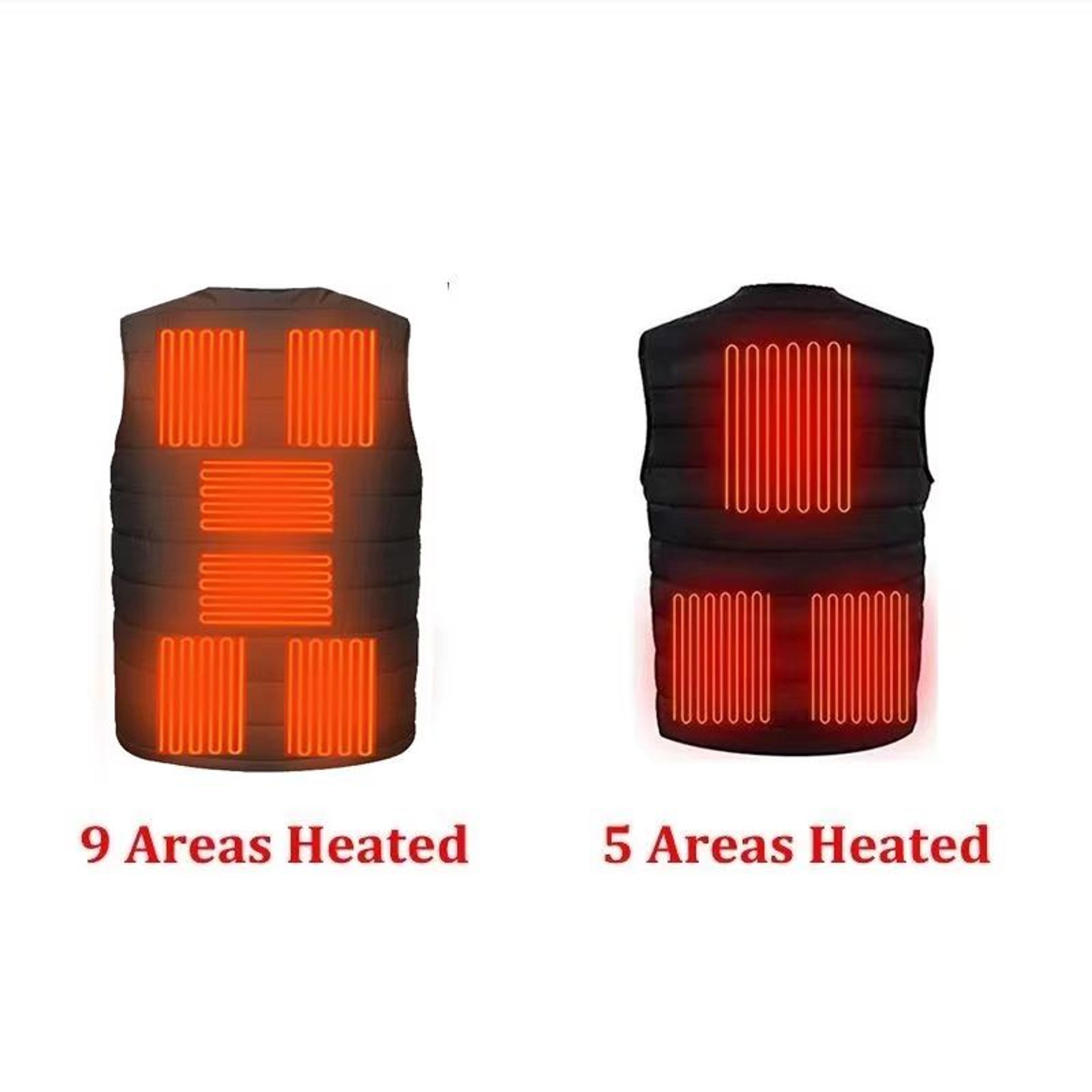 SmartHeat Pro 9Zone Heated Vest  Winter Thermal VNeck Jacket For Men  Women 3