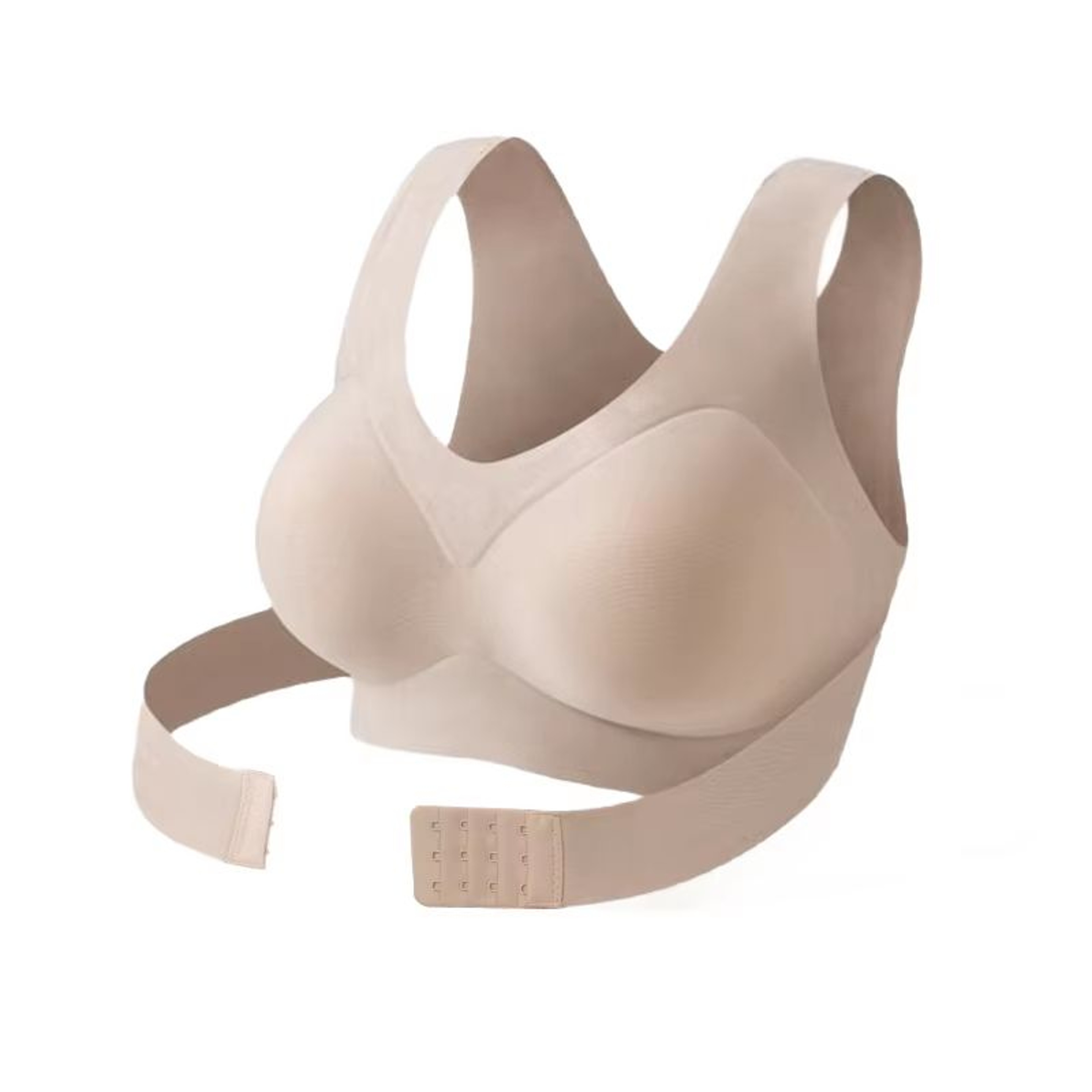 FallSweet Seamless Posture Support Bra  Wireless PushUp Comfort With Cross Back Design 10