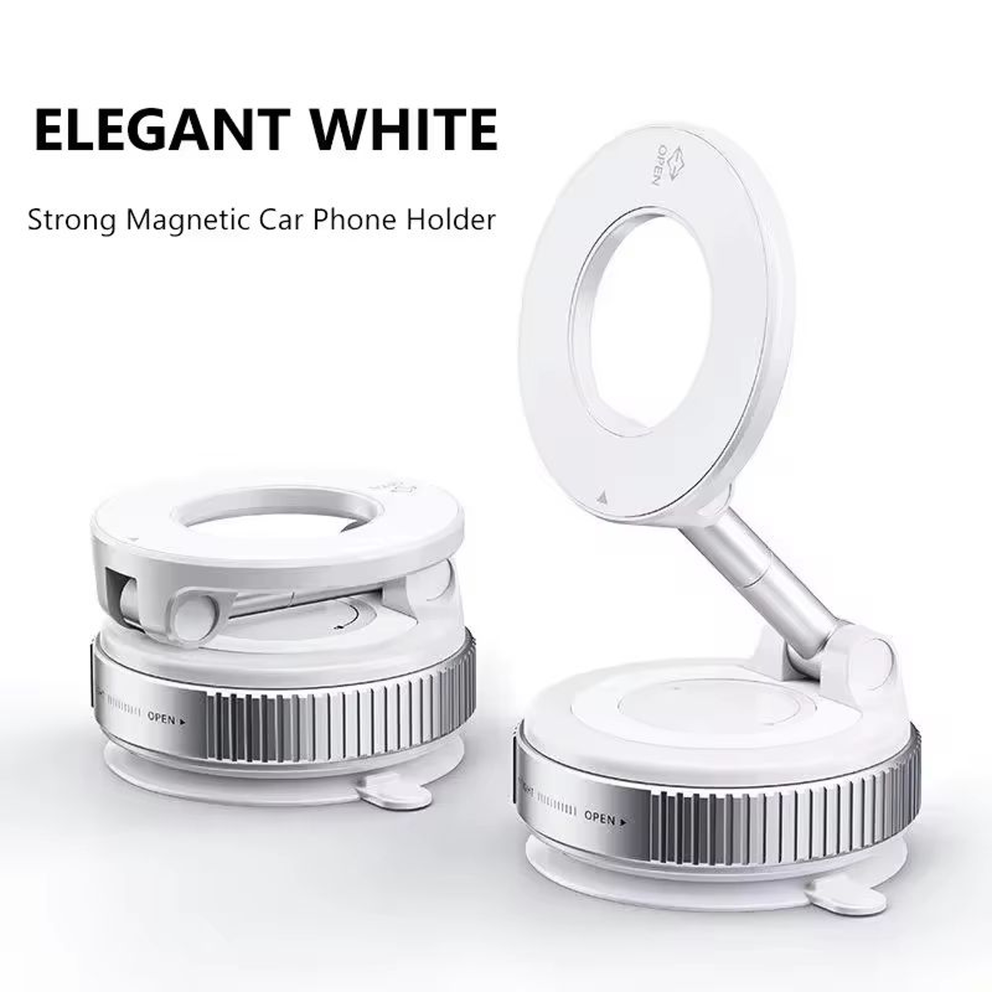 Xiaomi 360 Magnetic Car Phone Holder  Foldable Adjustable And VacuumStrong Mount For IPhone And And 8