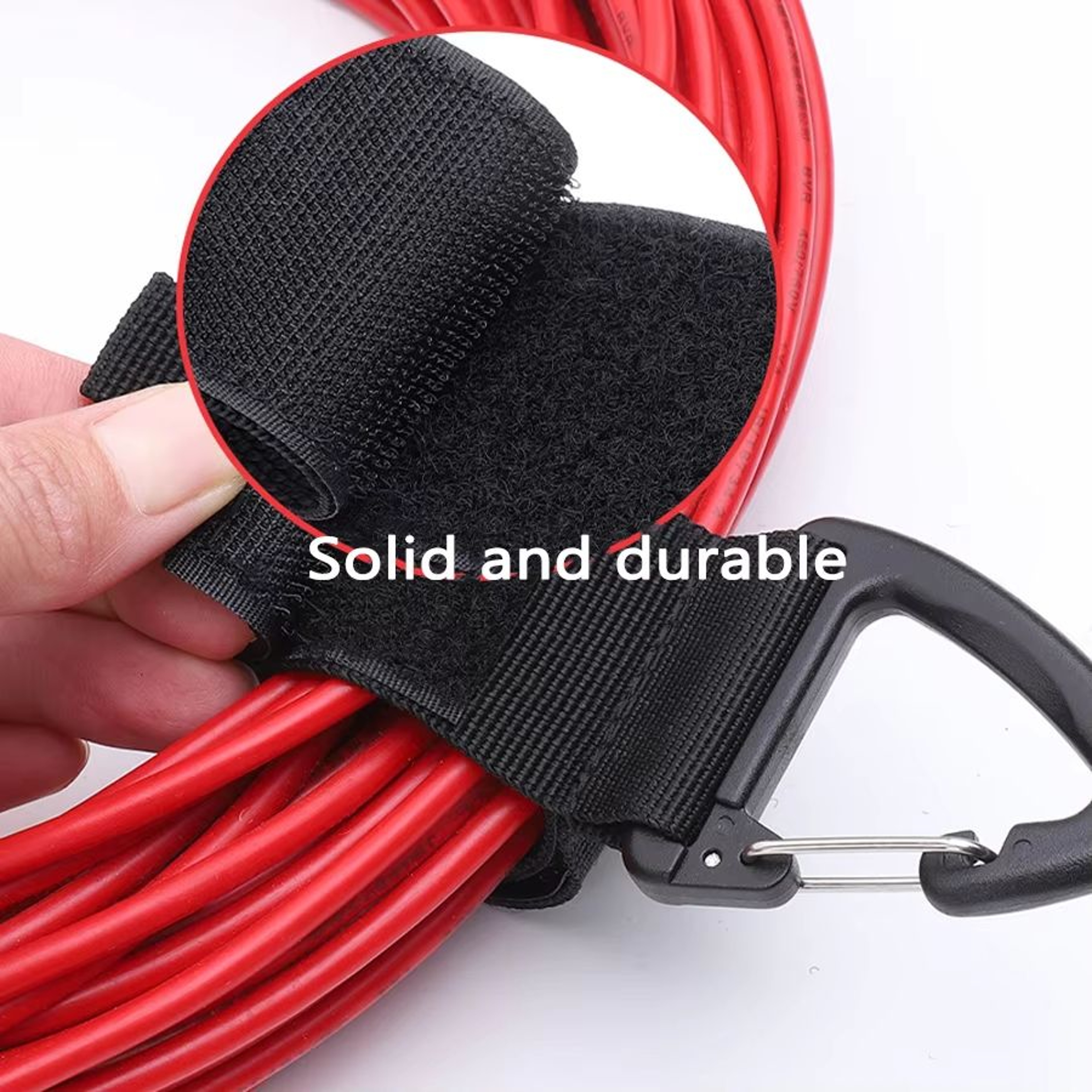 ProTidy HeavyDuty Nylon Cord Organizer Straps  TriangleBuckle Cable  Hose Management Belts Pack 3