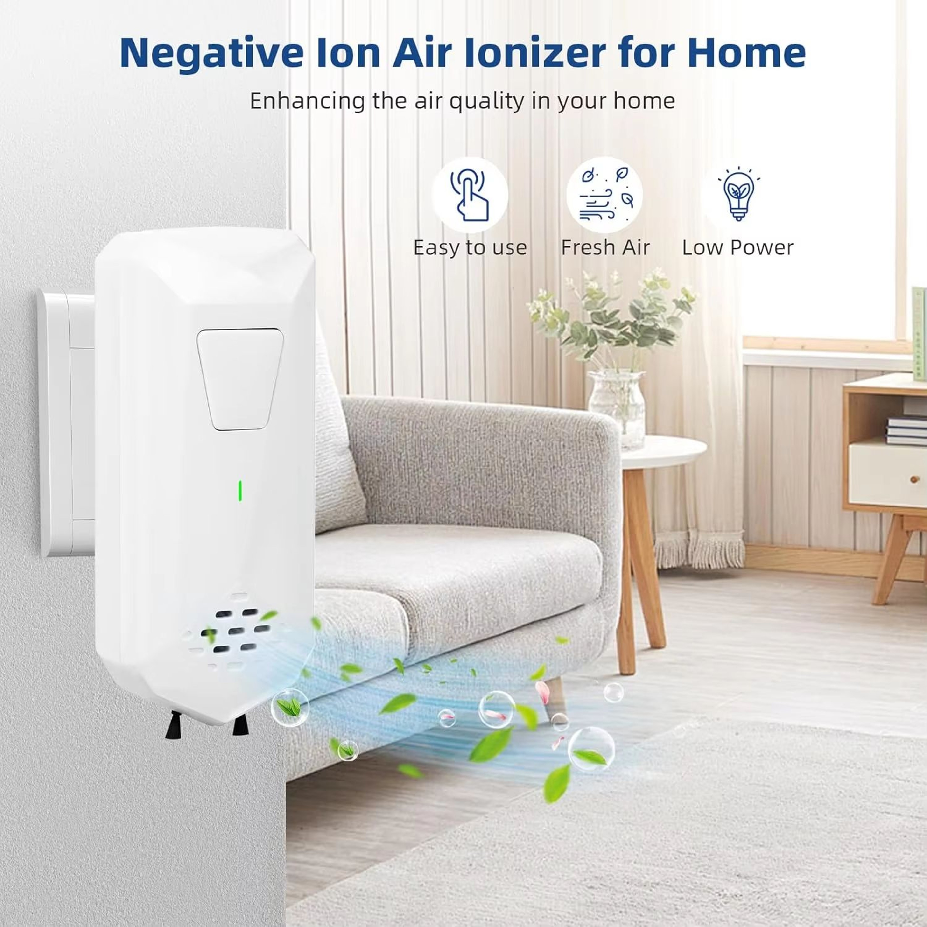 Plug In Air Ionizer For Home Mini Negative Ion Air Freshener 0