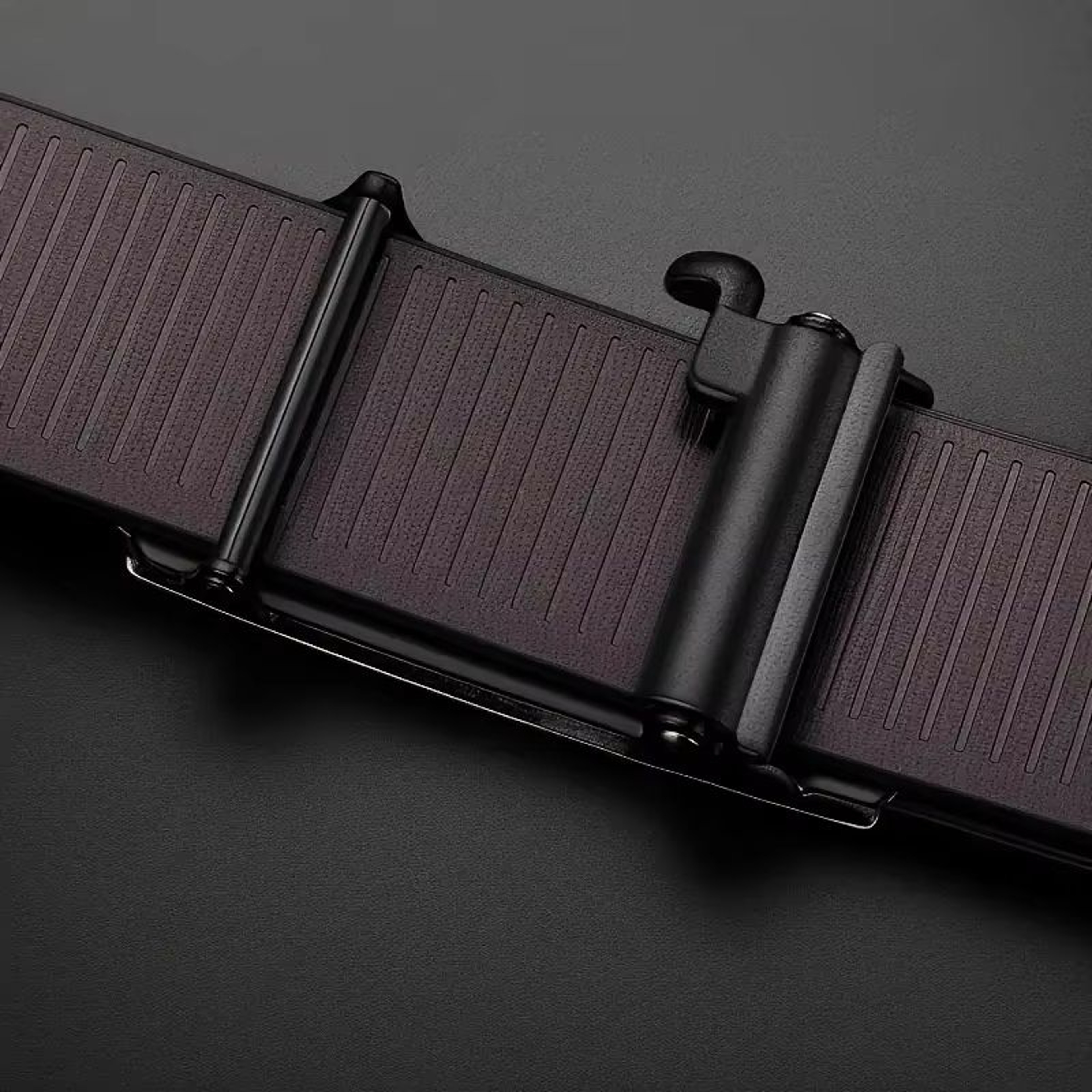 Stylish Mens PU Leather Automatic Buckle Belt 4