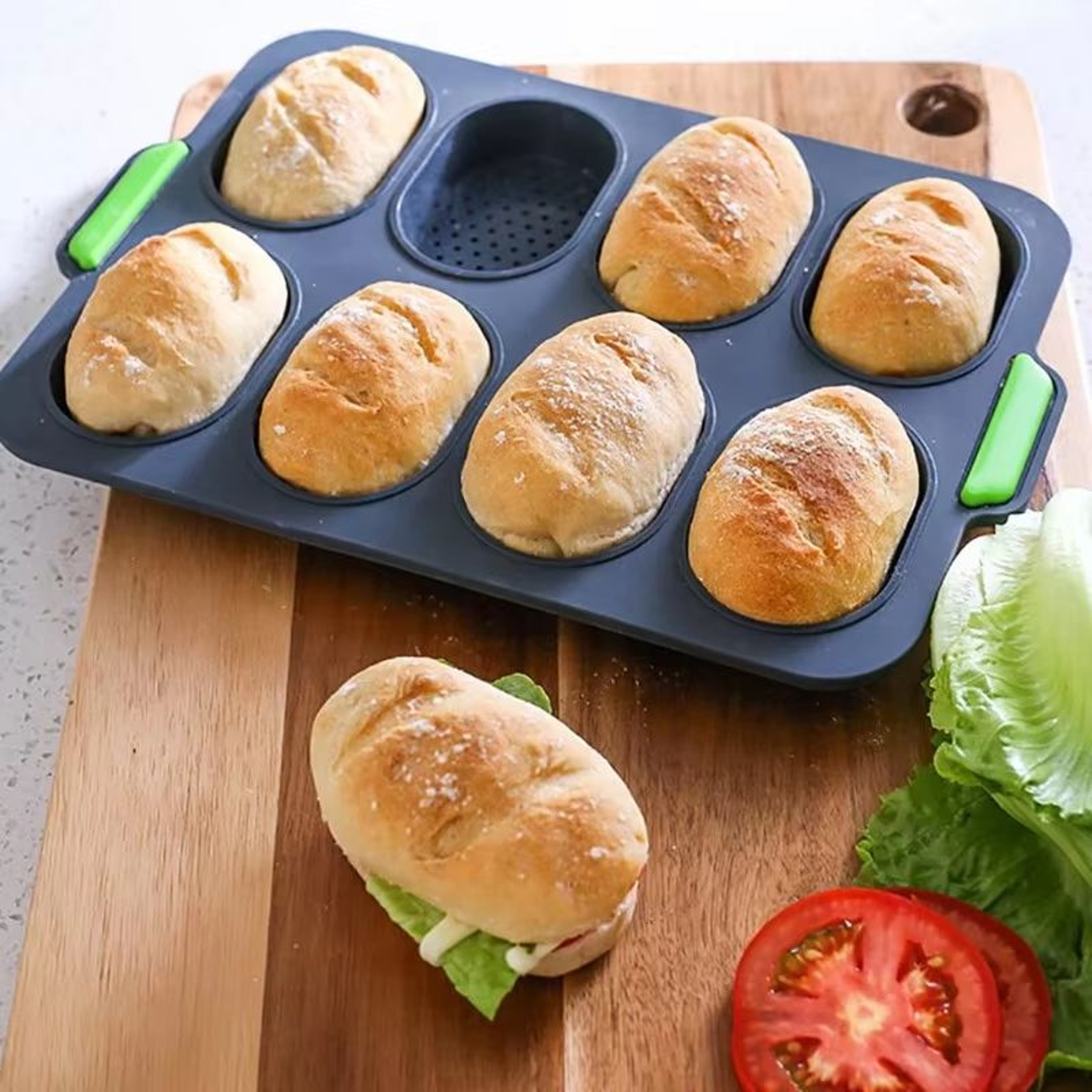 Silicone Mini Baguette Baking Tray Non Stick Bread Mold 0