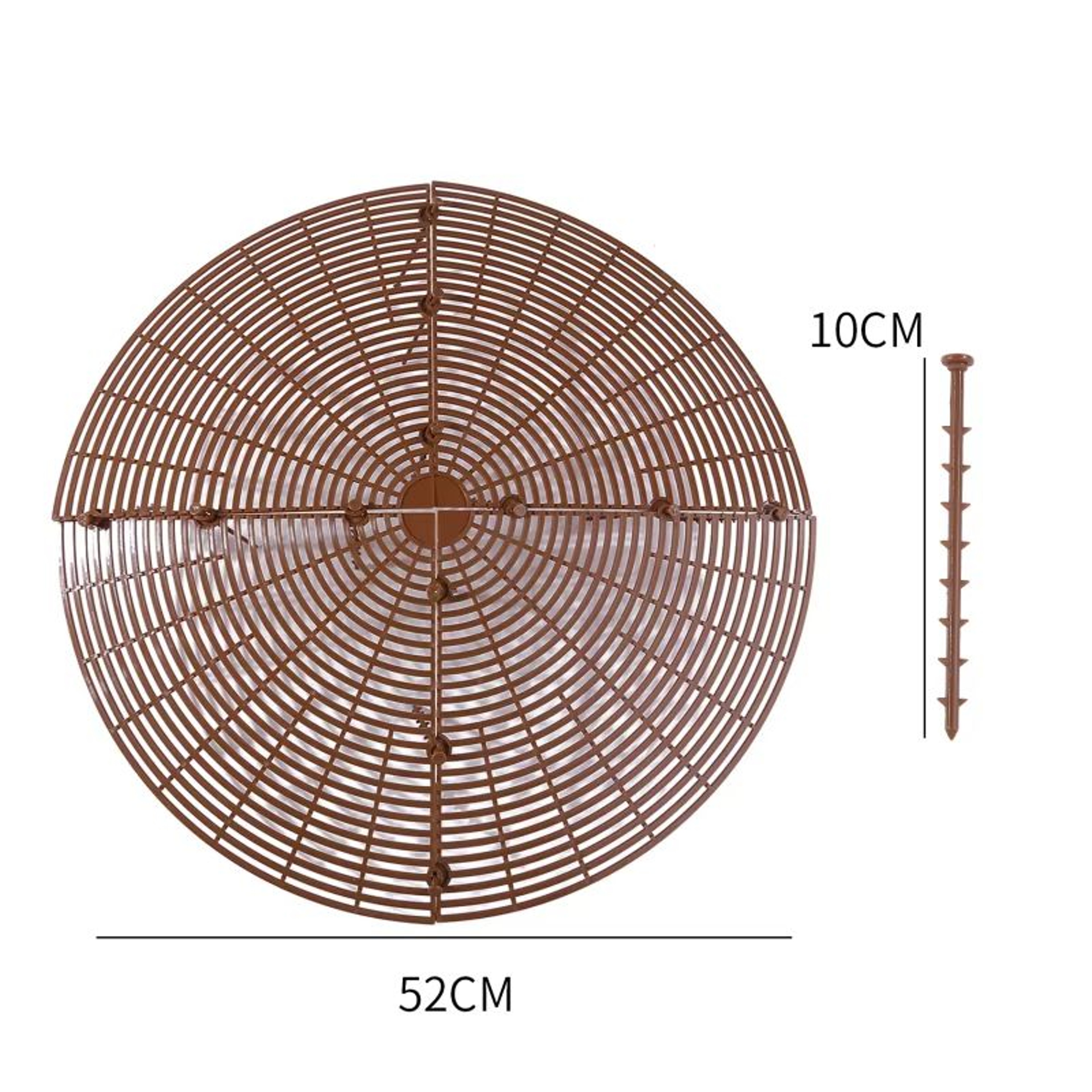 CatProof Plant Pot Soil Guard With Fixing Nails 12