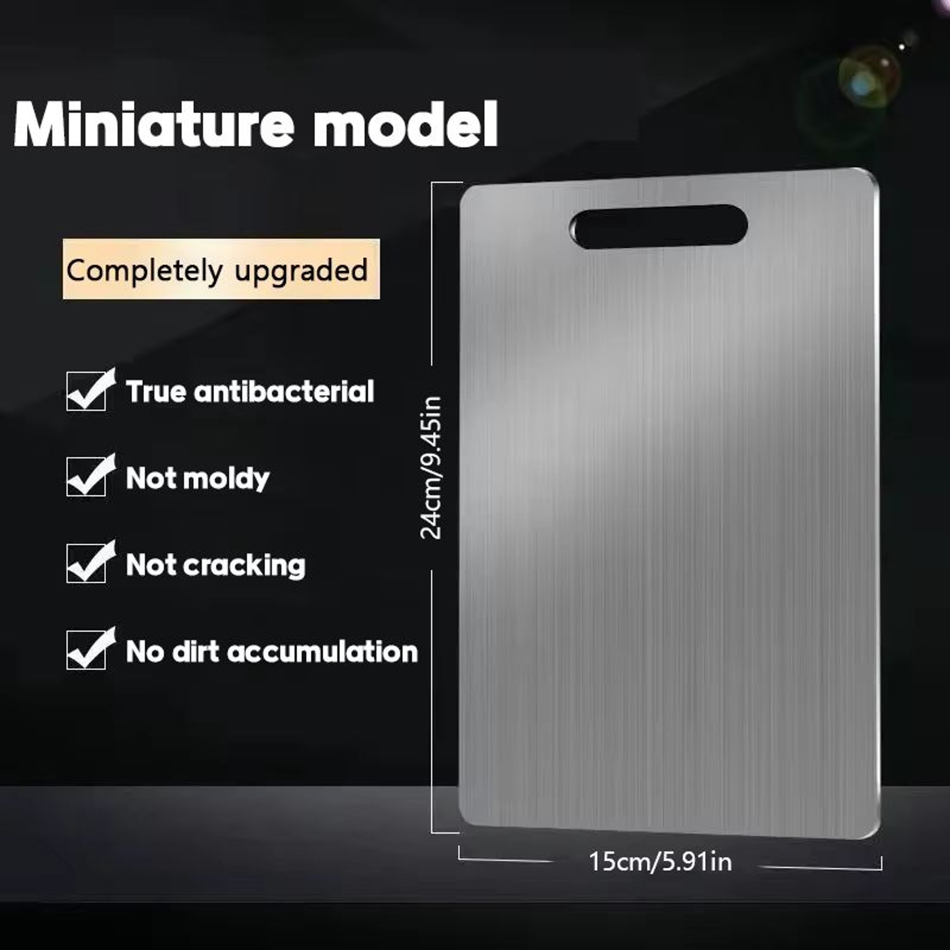 316 Stainless Steel Double Sided Cutting And Kneading Board  Hygienic Kitchen Prep Panel 10