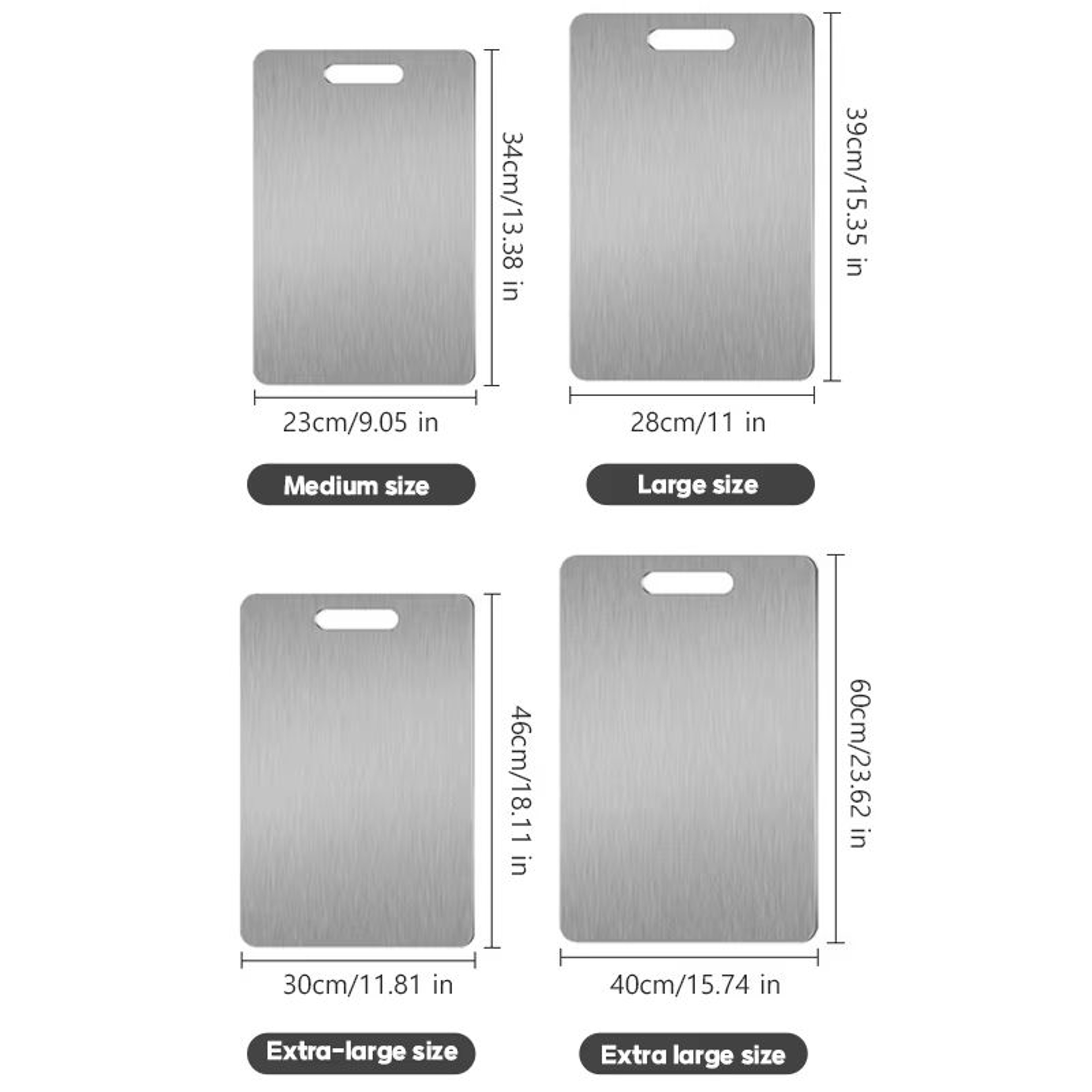 316 Stainless Steel Double Sided Cutting And Kneading Board  Hygienic Kitchen Prep Panel 5