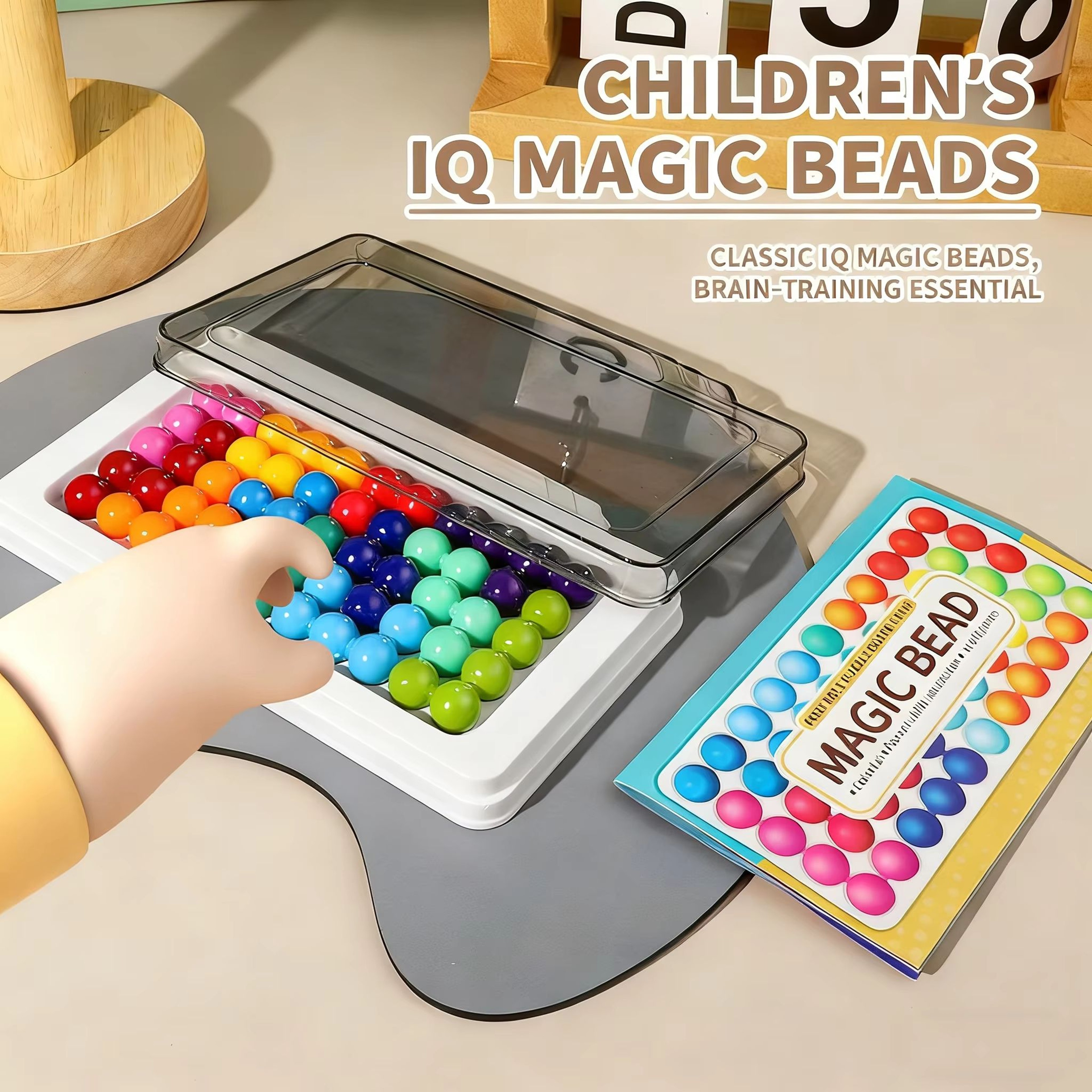 BrainBlocks 40Challenge IQ Puzzle Game Set  12Piece 2D  3D Blocks For Kids Reasoning  Spatial Play 0