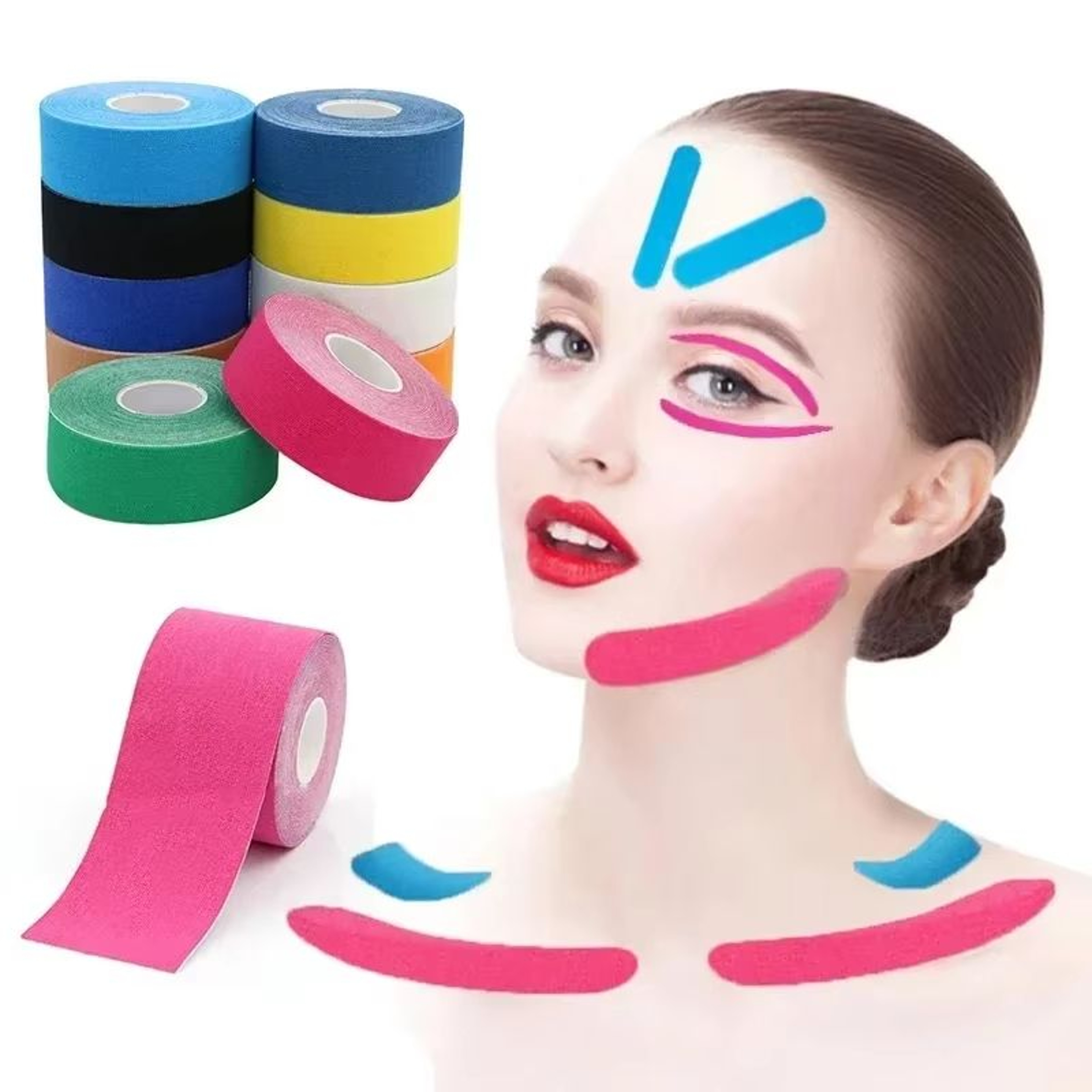 Kinesiology Face Lifting Tape Roll For V Line And Wrinkles 1