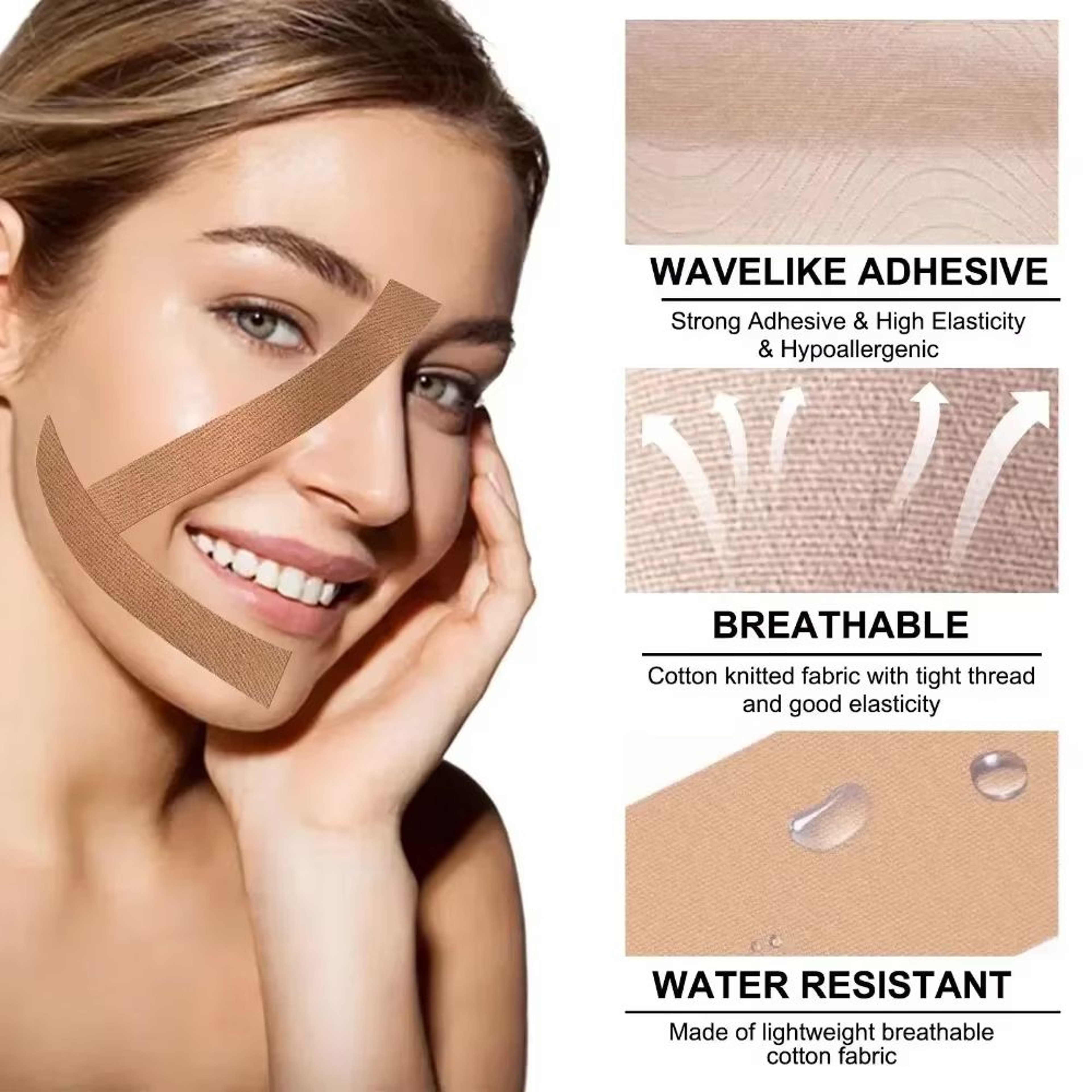 Kinesiology Face Lifting Tape Roll For V Line And Wrinkles 2